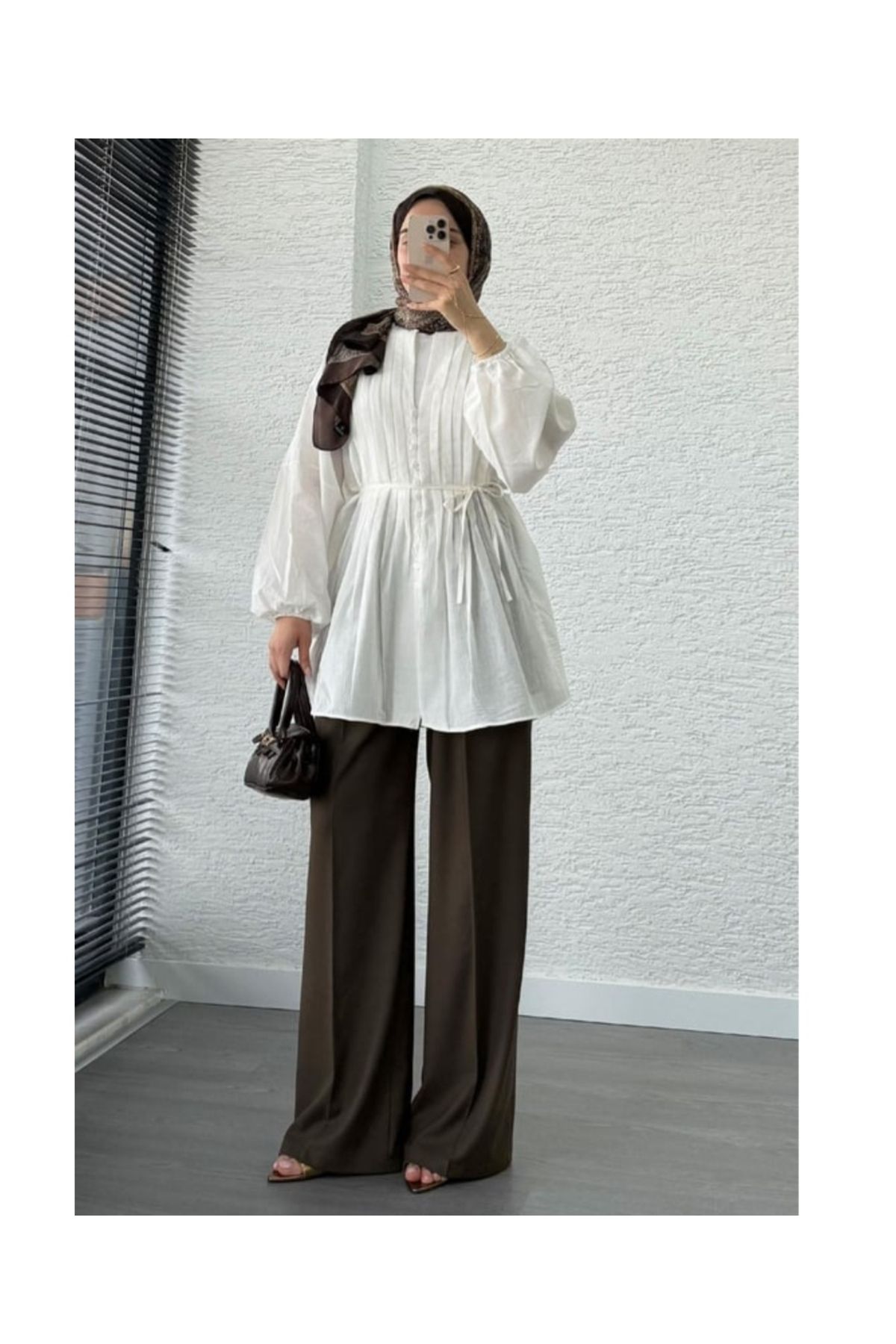 GÜLSEVEN Yeni sezon Önden dövmeli gömlek modeli