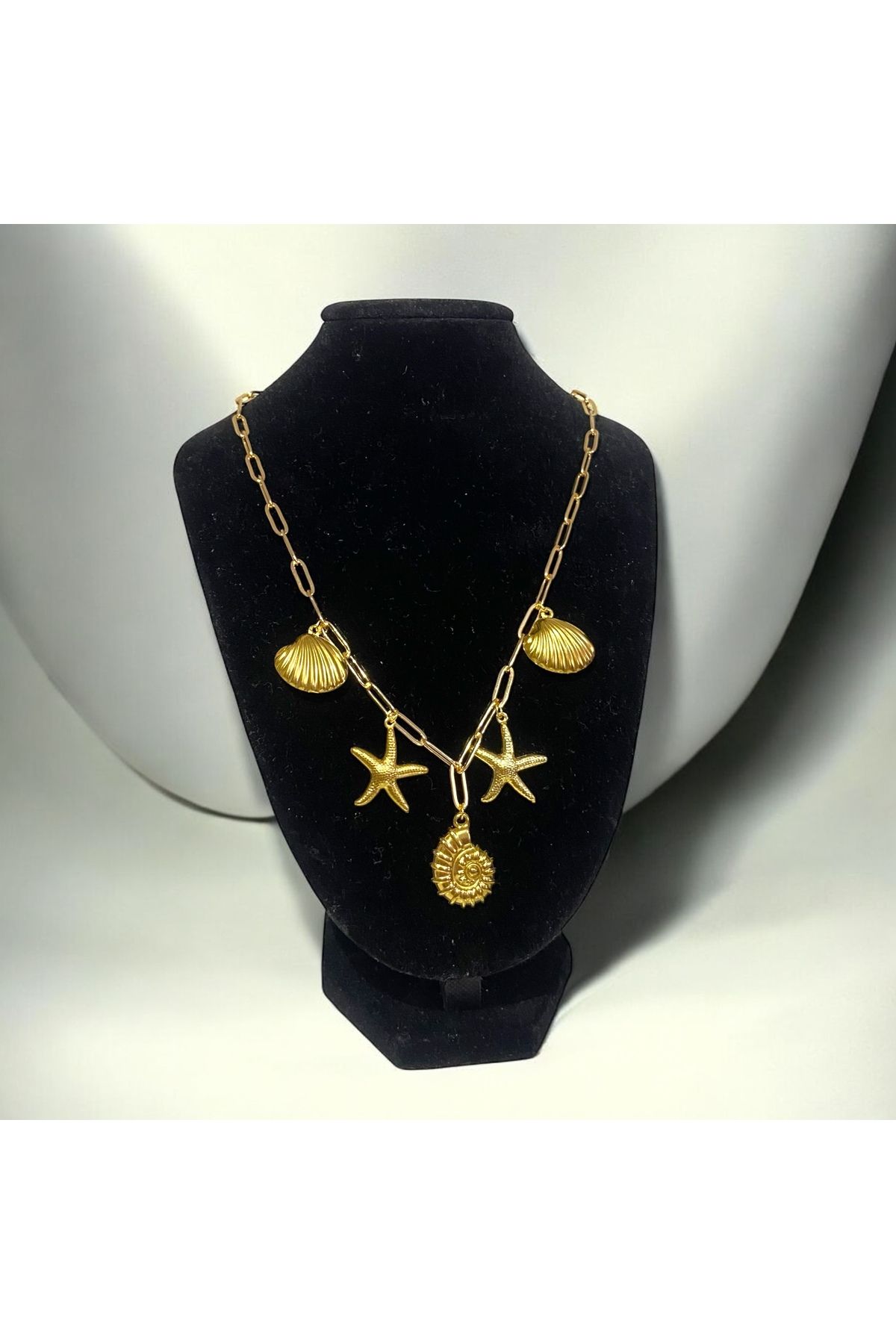 Velora Jewelry Yaz kolyesi Çelik tam sahil bikini tatil kolyesi