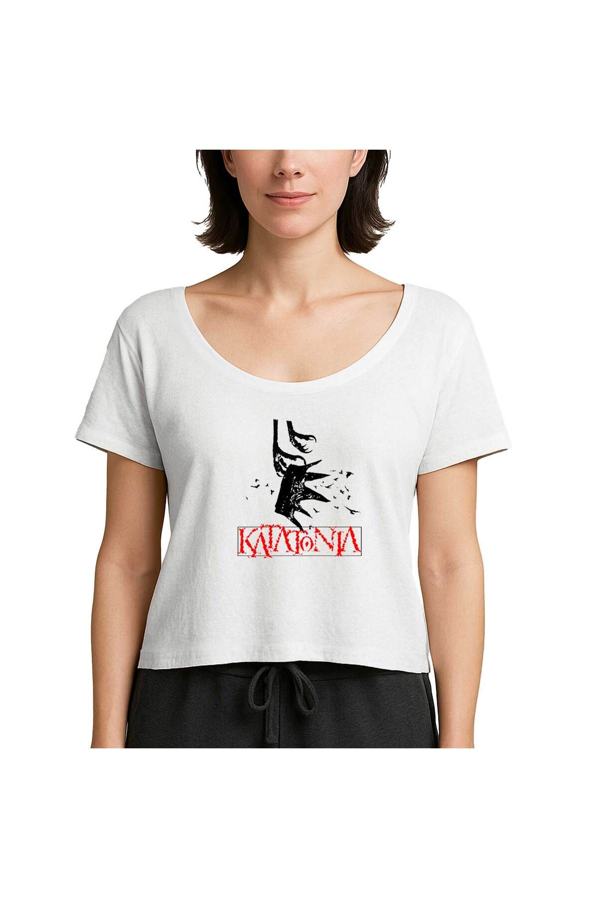 Z zepplin Katatonia Crown Beyaz Kadın Tişört