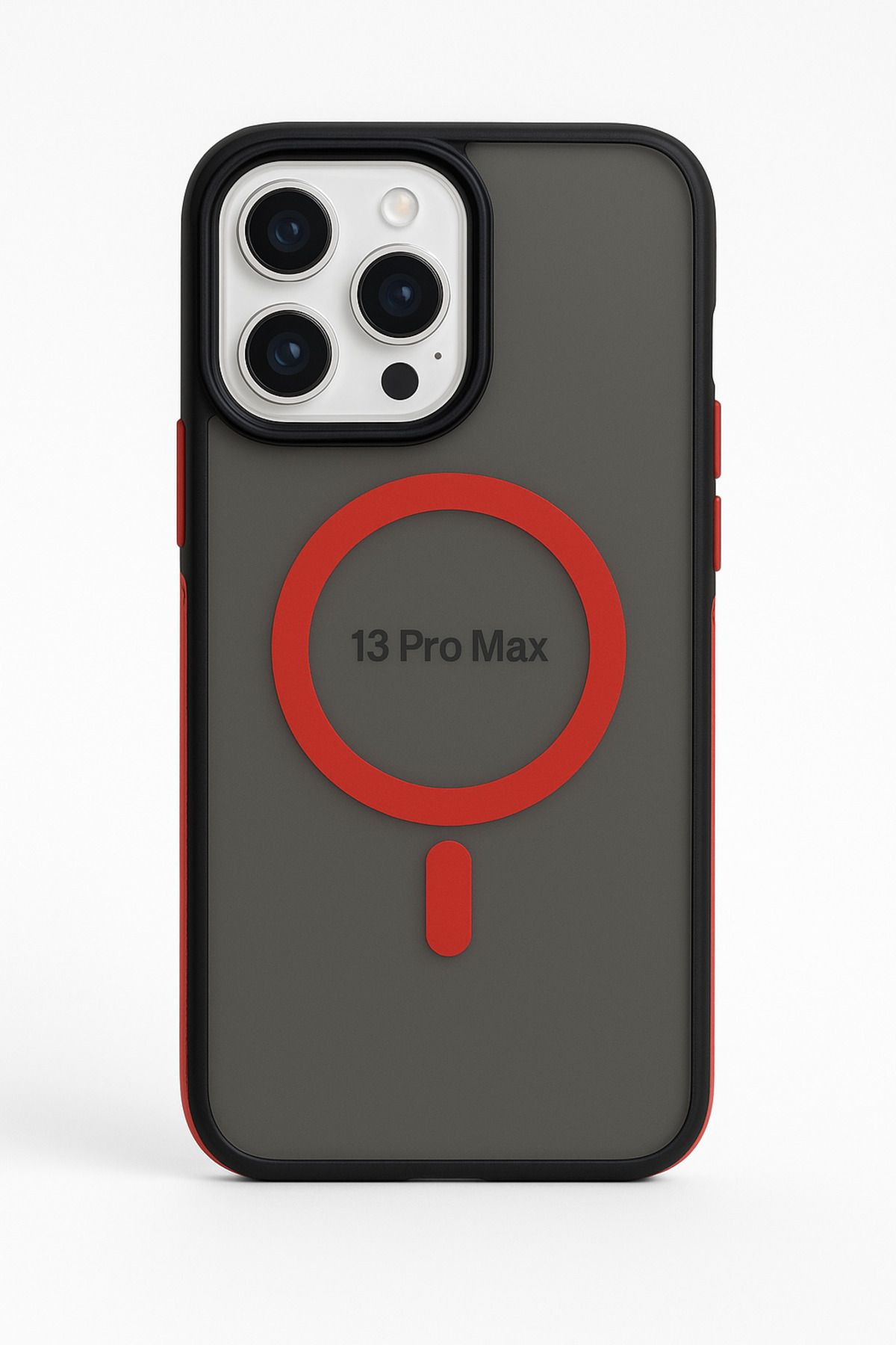 ADR Apple Iphone 13 Pro Max Kılıf Mat Magsafe Şarj Özellikli Darbe Önleyici Hassas Buton Yumuşak Kenar