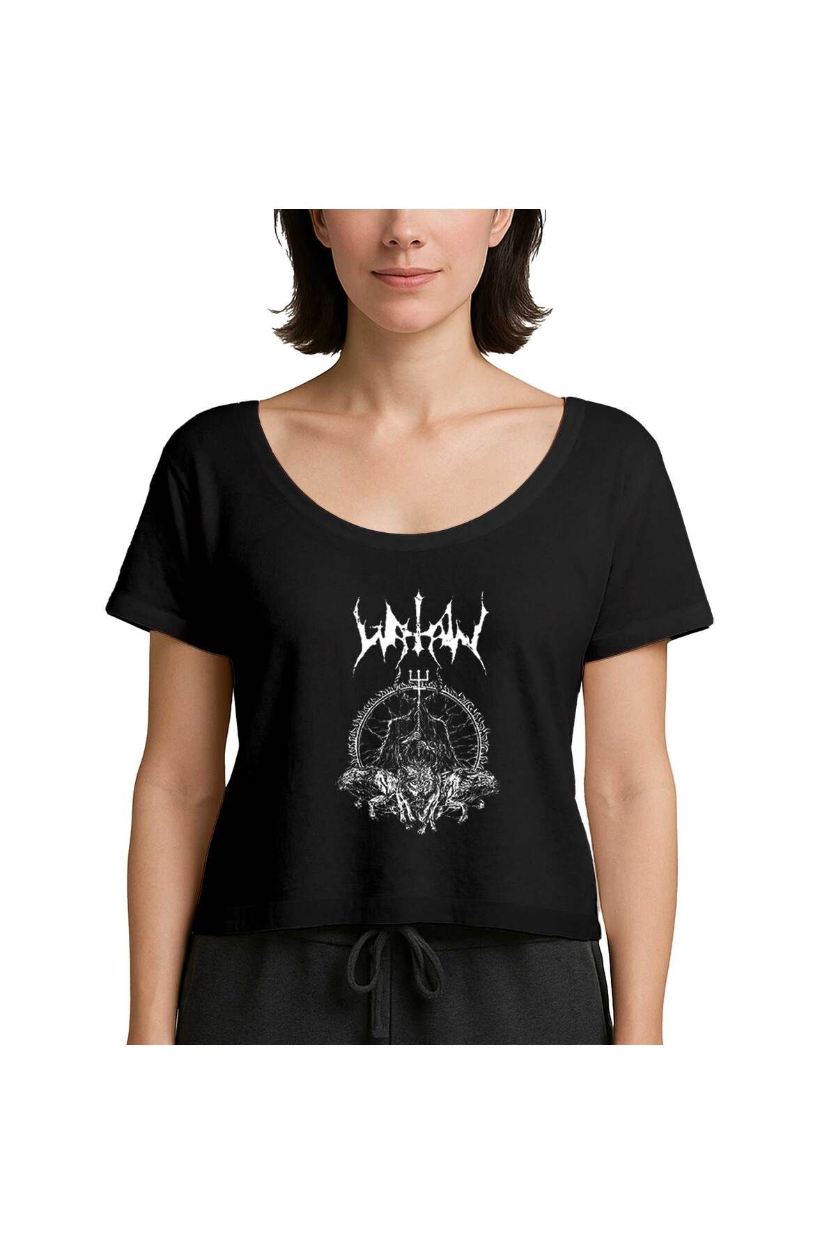 Z zepplin Watain Wolves Siyah Kadın Tişört