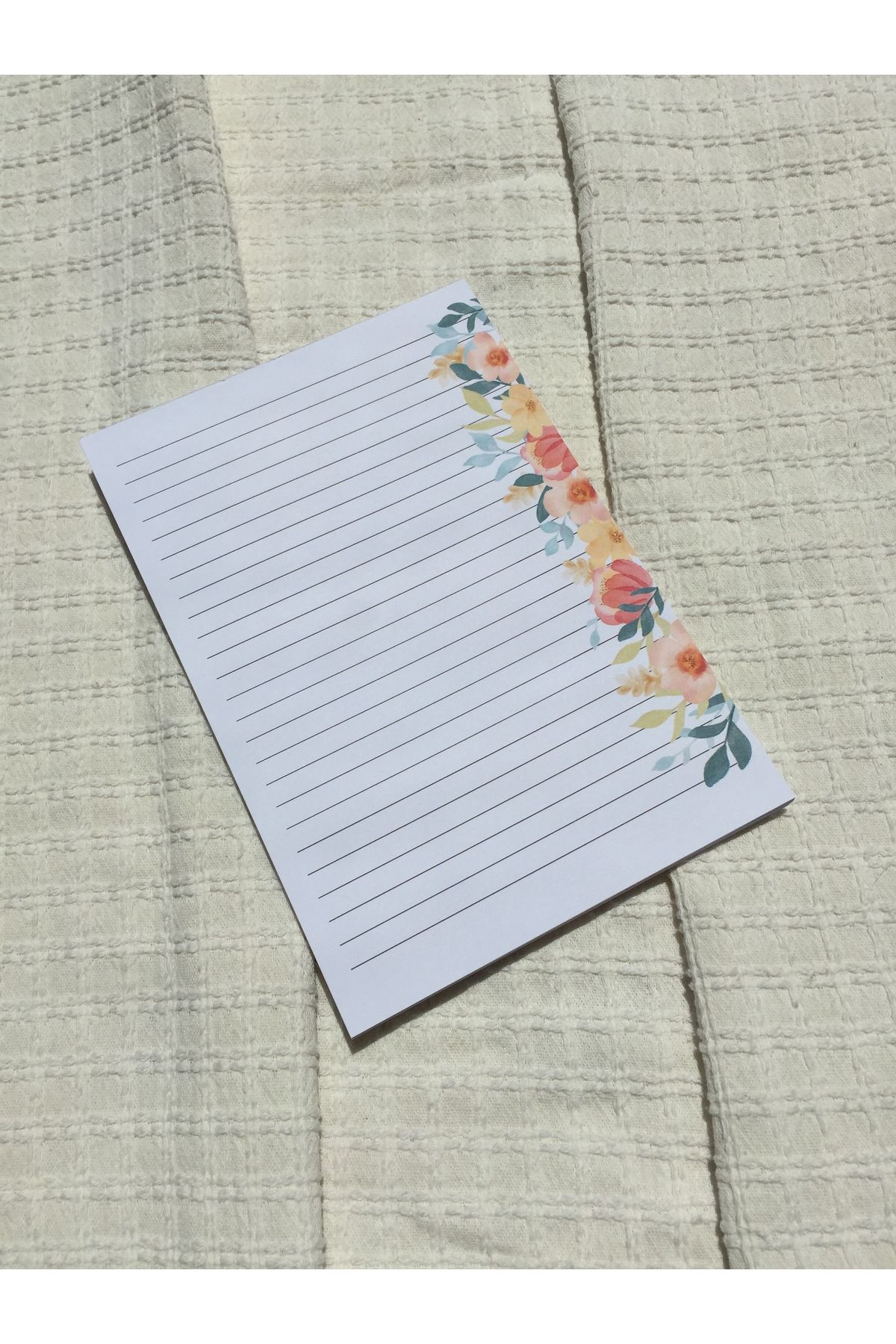 LaCerdaDesign A5 Çiçekli Notepad, Memopad Not Defteri
