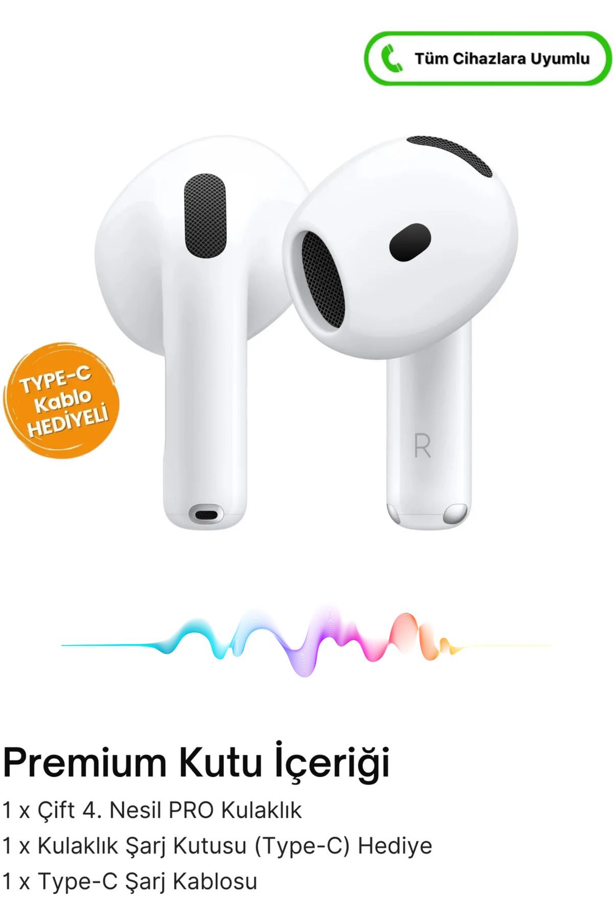 BellaThec Yeni Seri 4. Nesil Bluetooth ANC Kulak İçi Kulaklık Tüm Cihazlarla Uyumlu
