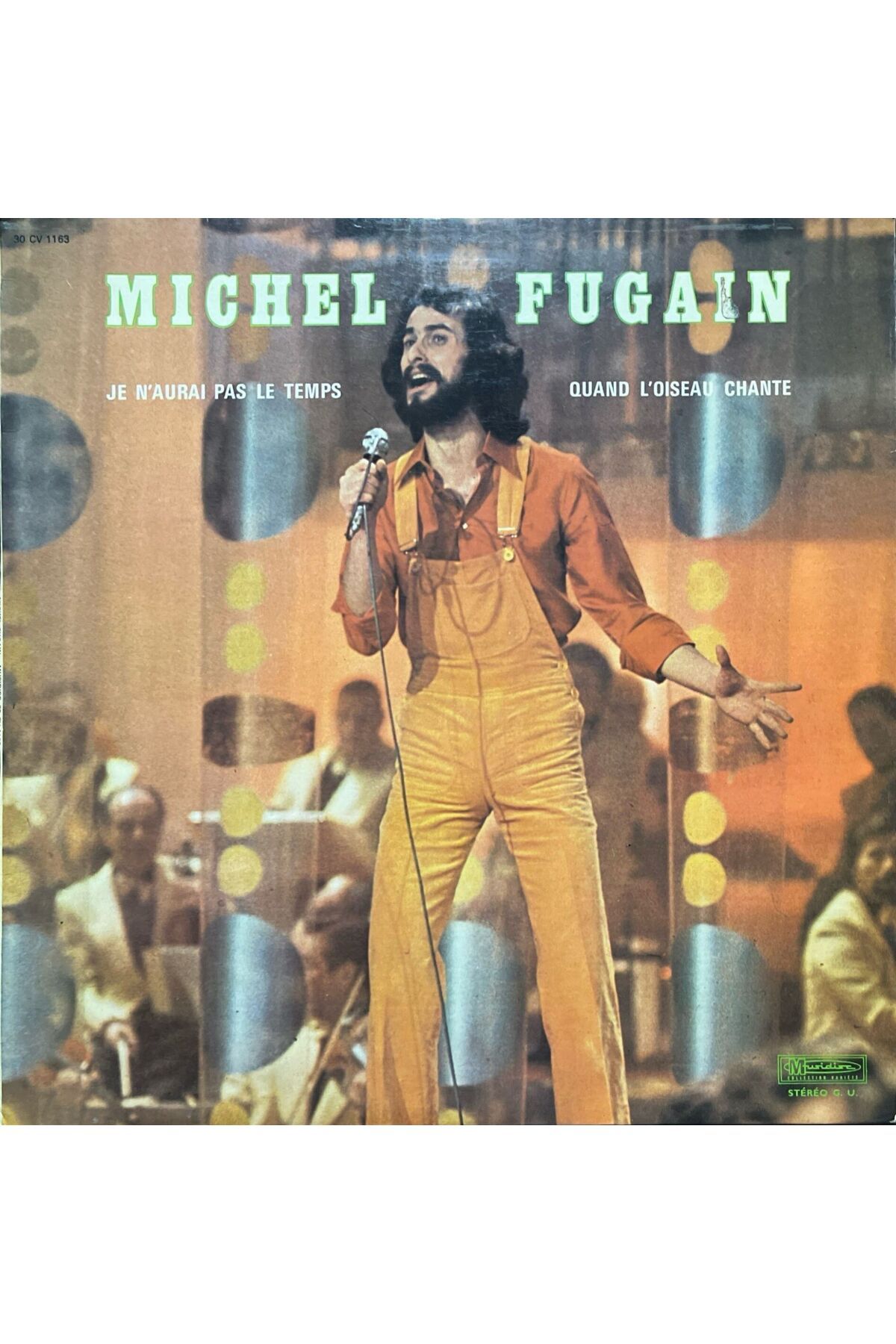 Plak İstasyonu Michel Fugain Je N'aurai Pas Le Temps LP Plak