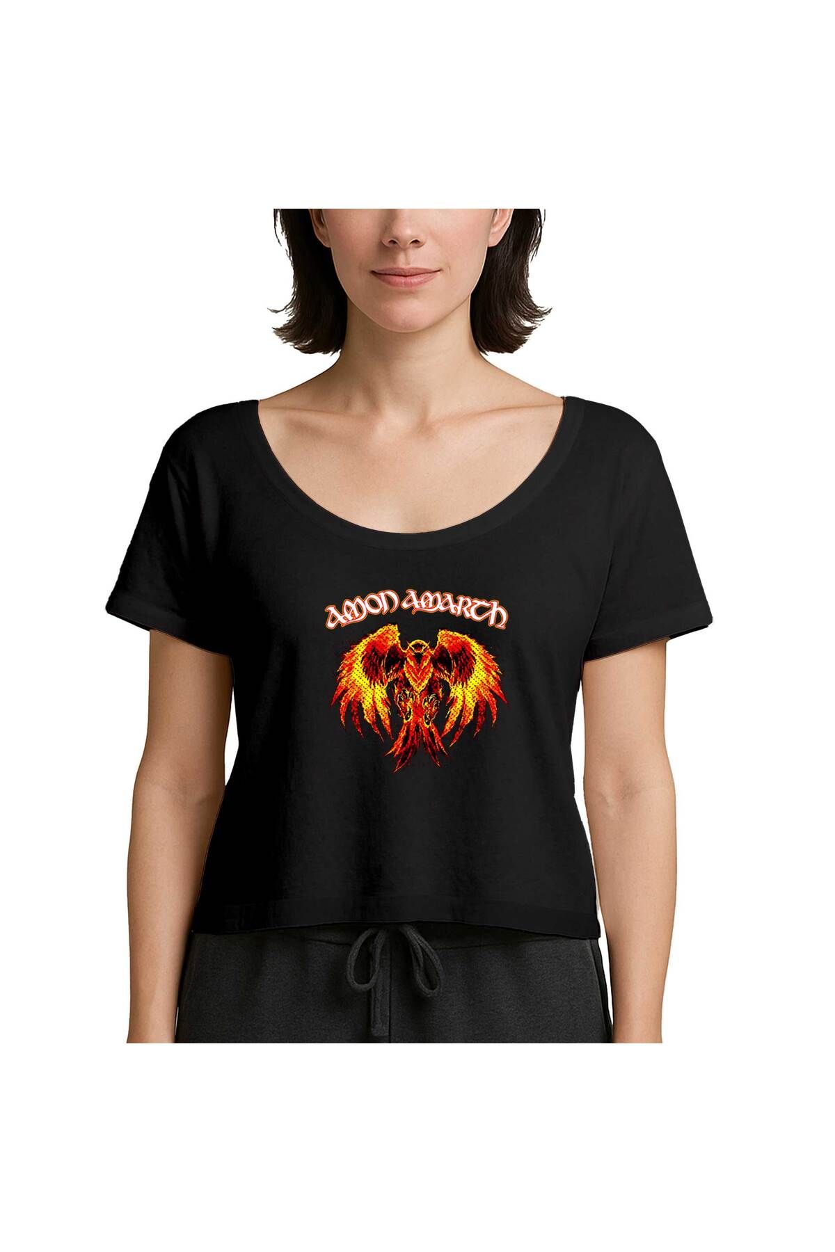 Z zepplin Amon Amarh Phoneix Siyah Kadın Tişört