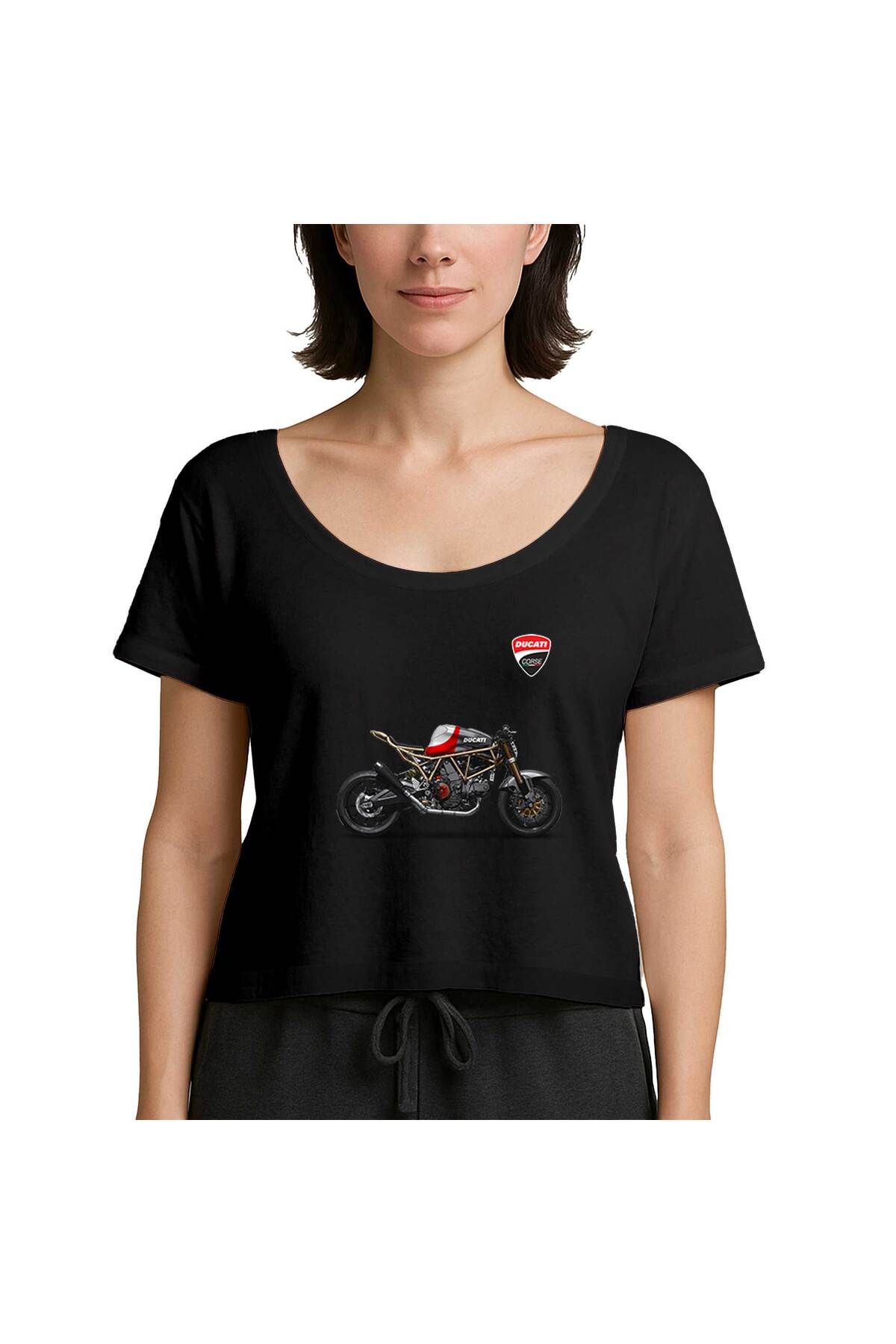Z zepplin Ducati SuperSport Siyah Kadın Tişört