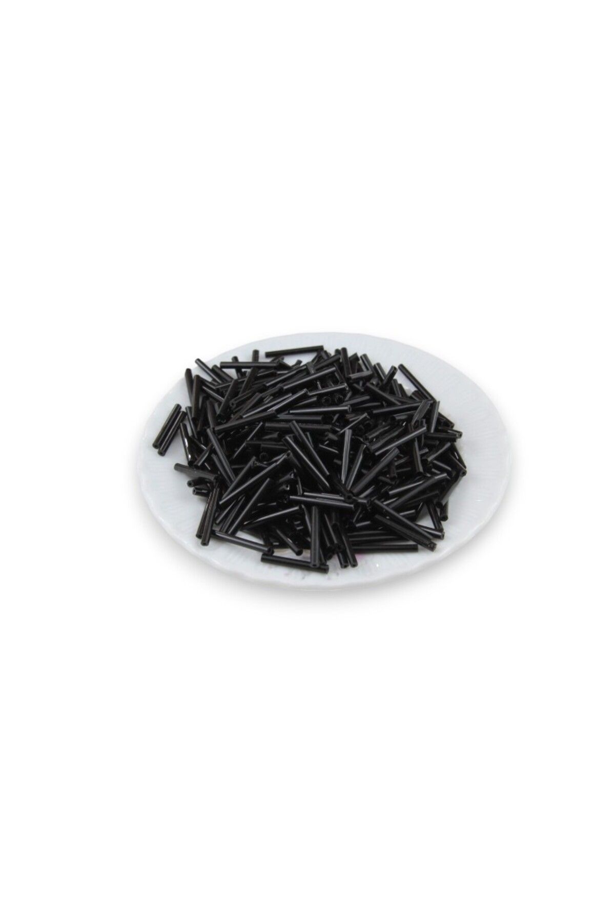 Serhat Aksesuar ve El İşçilik Siyah Uzun Boru 20 mm Boncuk 100 Gr