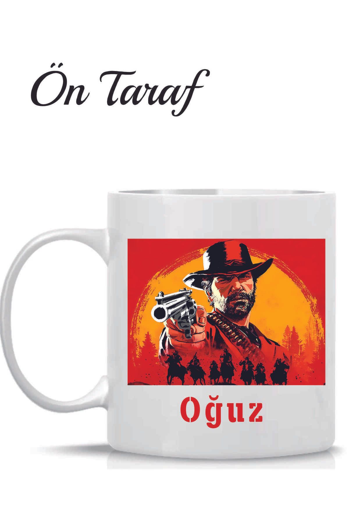 Kreax Red death redemption Temalı Kişiye Özel Kupa Bardak