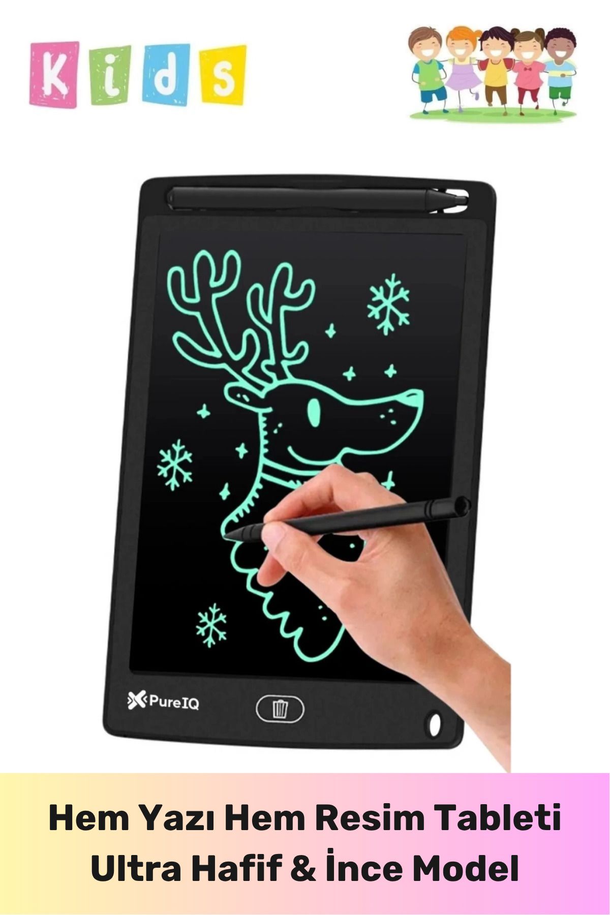 PeraNova Özel Seri Lcd Ekranlı Kalemli Dijital Çizim Tableti Yazı Tahtası Boyama Resim Akıllı Tablet 8,5 Inç