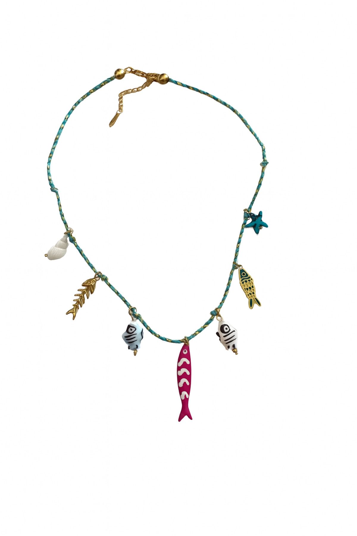 Venus Design Renkli Balık Charm Kolye