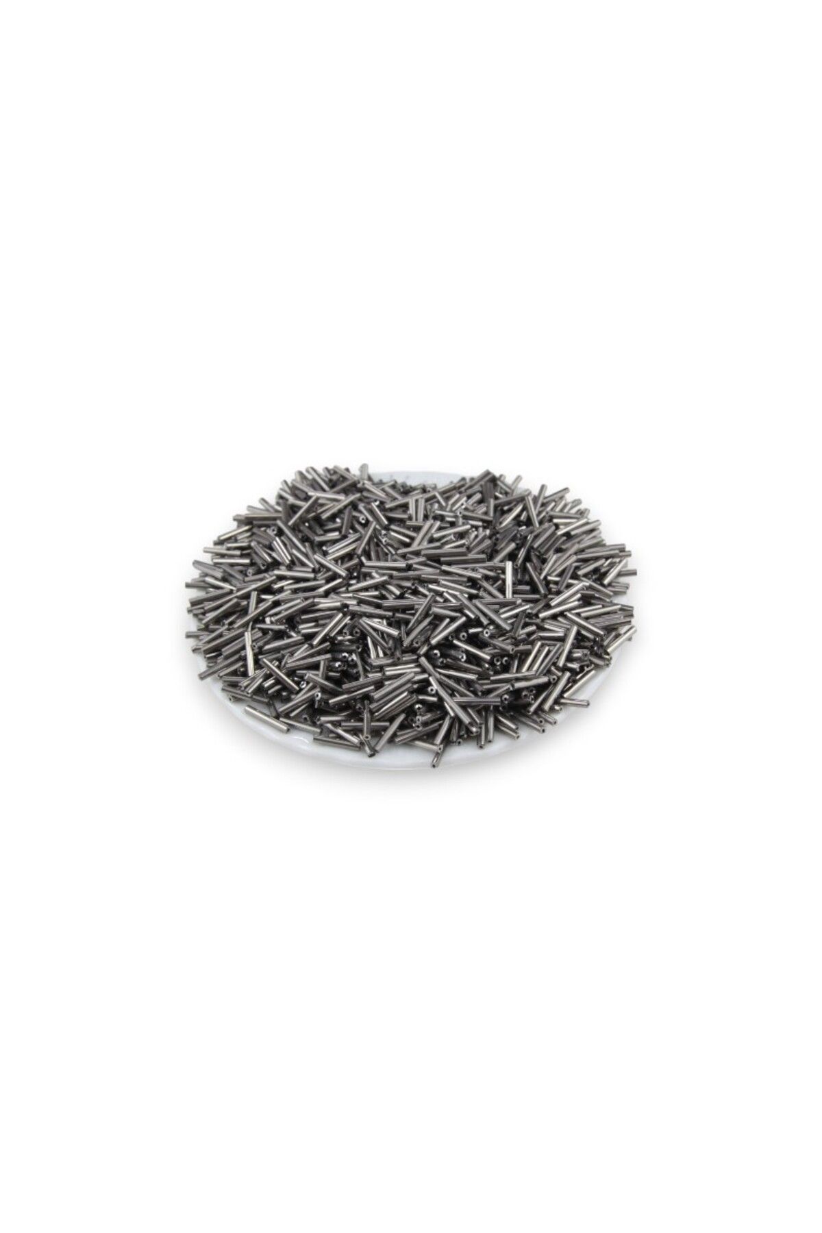 Serhat Aksesuar ve El İşçilik Metal Gri Kaplama Boru 12 mm Boncuk 100 Gr