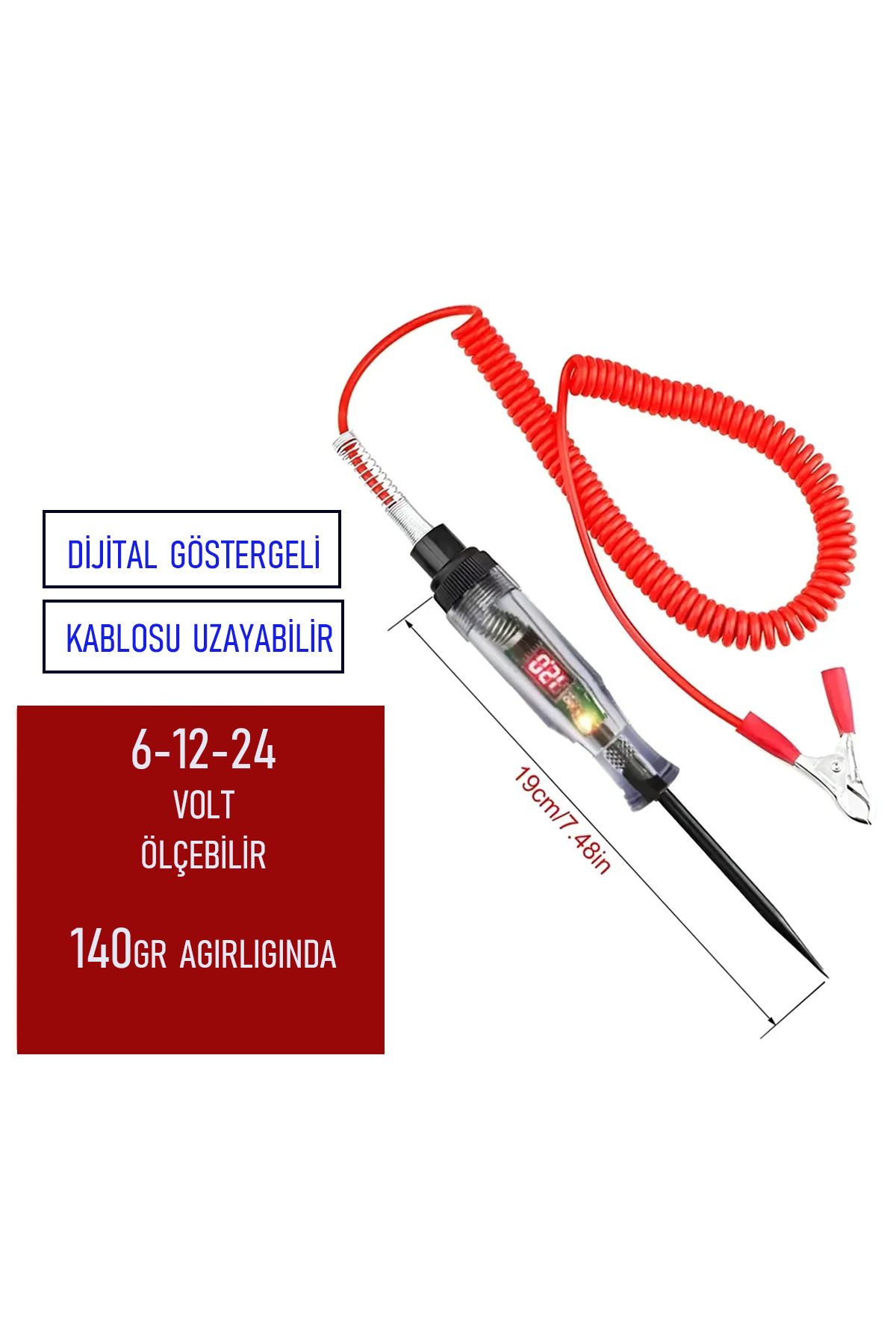 XMOD-Auto Check Pen Electrical Check Pen with Digital Current Display 6 12 24 Volt 3