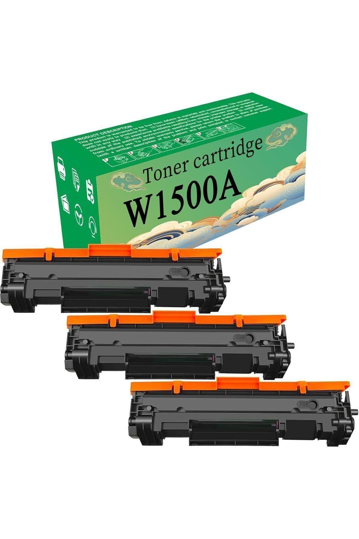 HP YA-DE TONER AİTTİR W1500A 150A Laserjet M111W M111A M141A M141W W1500A W150A Çipli 3Lü Avantaj Paket