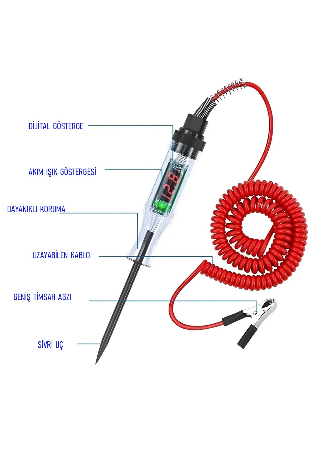 XMOD-Auto Check Pen Electrical Check Pen with Digital Current Display 6 12 24 Volt 6