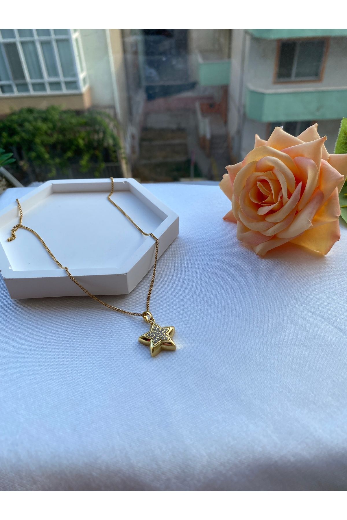 Ms Accessory MS Taşlı Yıldız Kolye