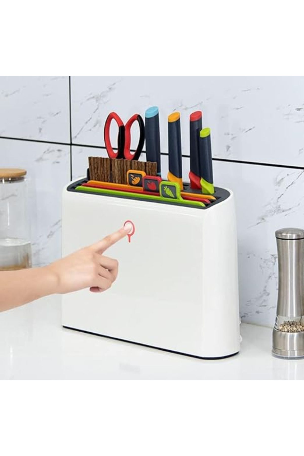 LUDORA-Professional Knife Set Plus Sterilizer and Storage Device ®, 50w Power, With UV Rays 13