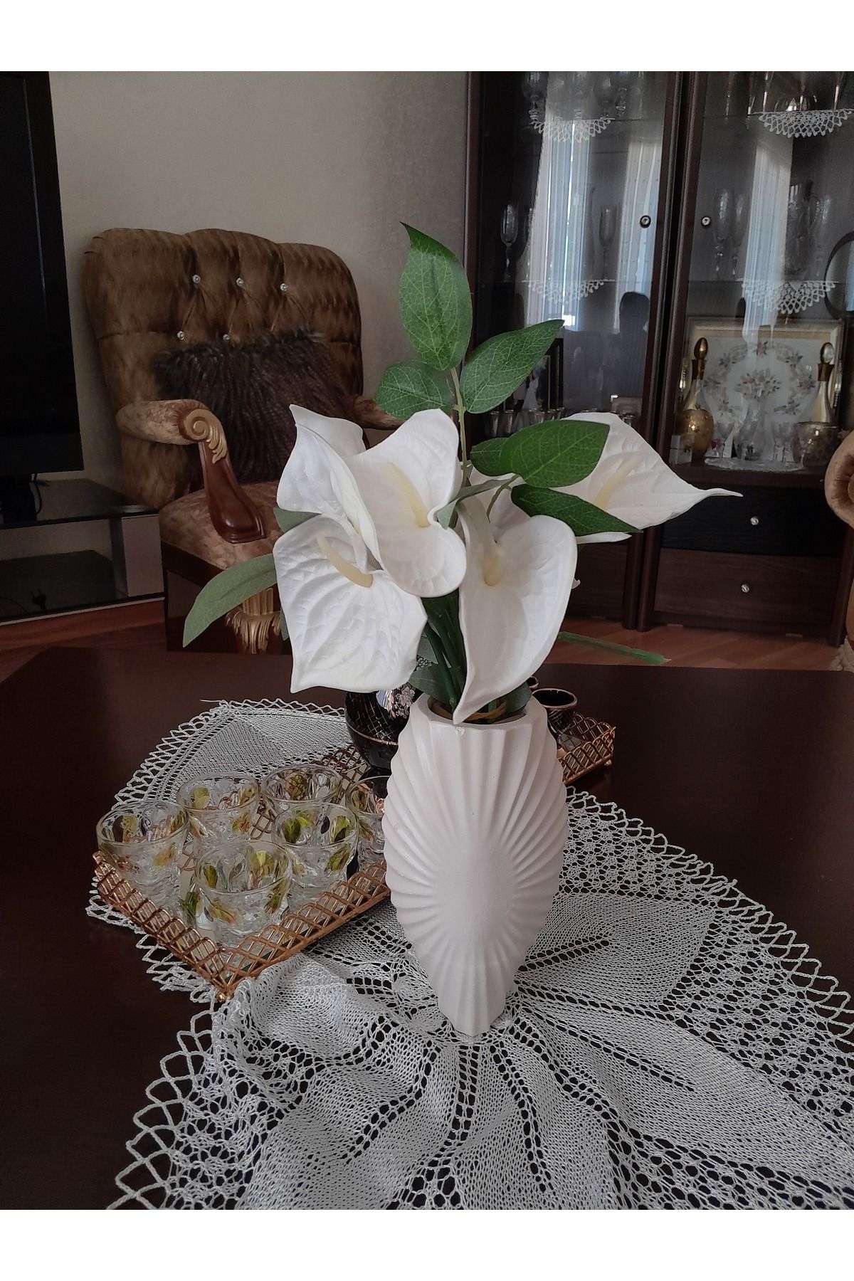 elvanhobi Çiçek vazolu,hediye Çiçek, hediyelik çiçek, yapay çiçek