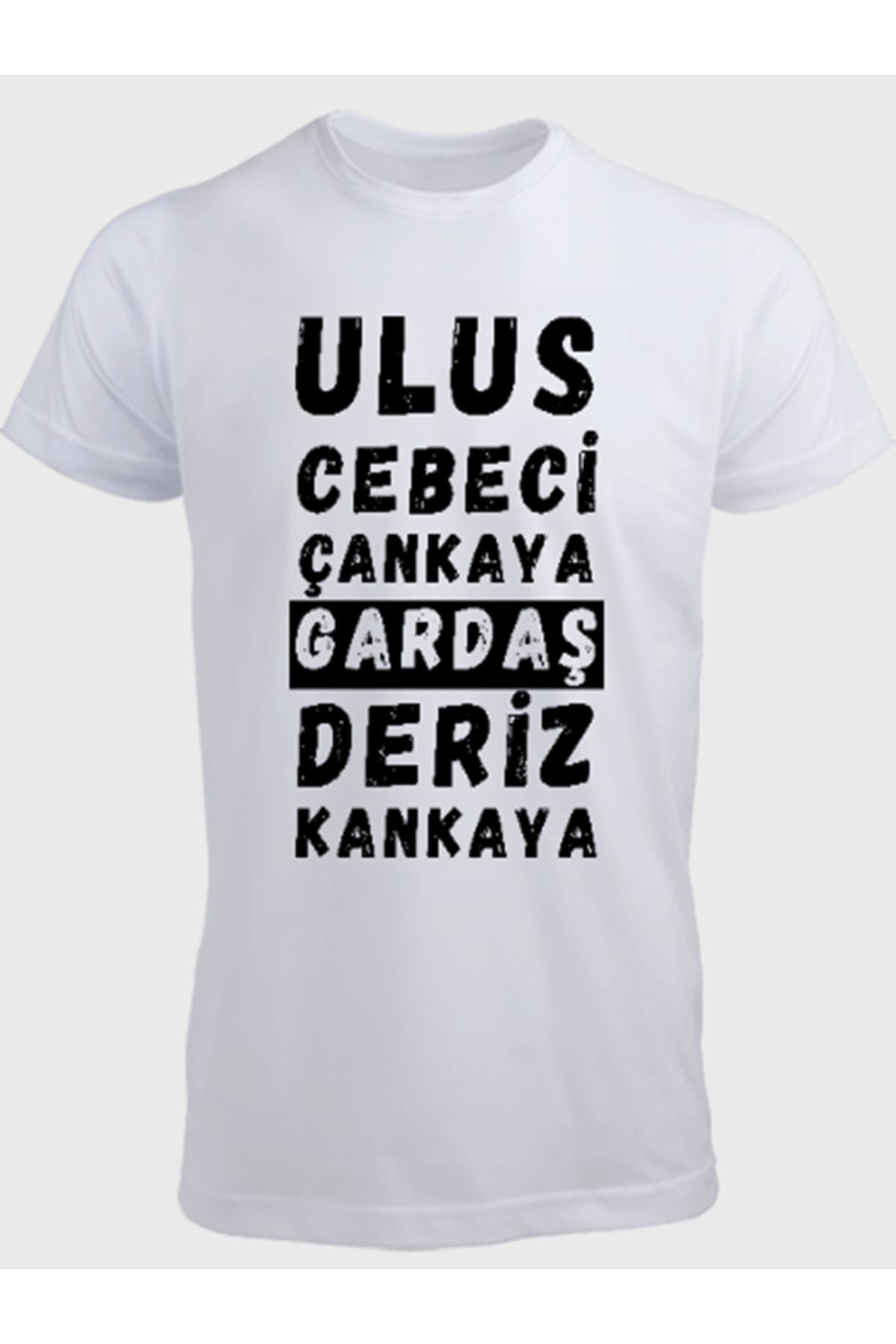 Ayka Unisex Erkek/Kadın Kişiye Özel KOMİK YAZI Baskılı Pamuklu Bisiklet Yaka T-Shirt