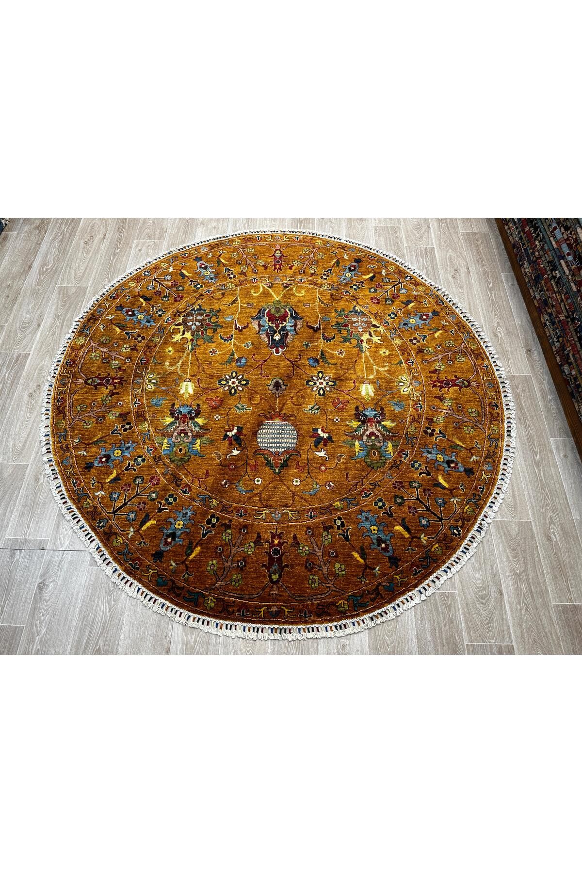 RD RAMAZAN DAĞ EL HALI SANATI El Dokuma Afgan Sultanı Halısıdır Birinci Sınıf Kalite Ebat 203x203