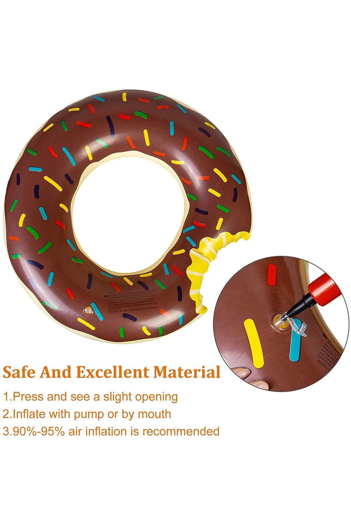 Duman 70 cm Donut Şekilli Şişme Deniz Simidi