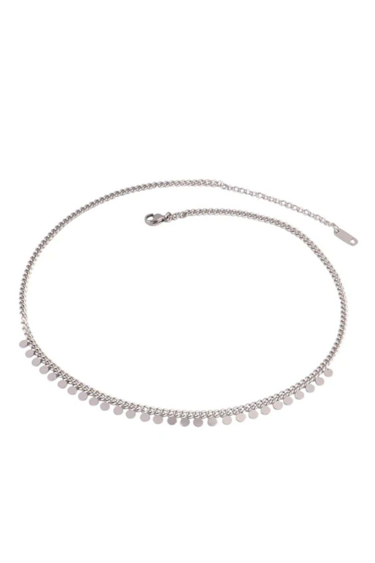 Shiklik MODA Şıklığınızı Tamamlayan Minimalist Metal Daire Model Zincir Kolye