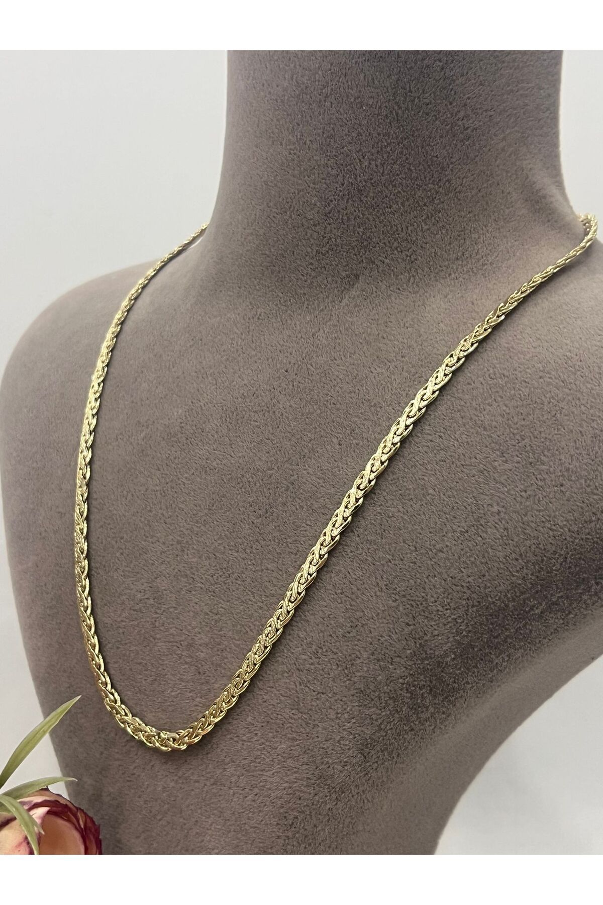 MASAL TAKI&AKSESUAR XUPING Örgü S Premium Zincir Kolye (14k Gold - 45cm)