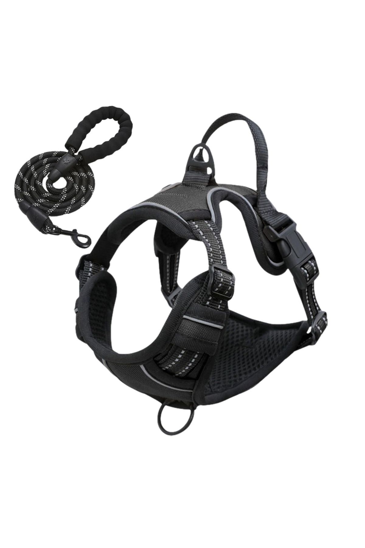 LUDORA-Dog Harness and Leash Set ®, Soft Lining, Breathable Material, Comfortable 1