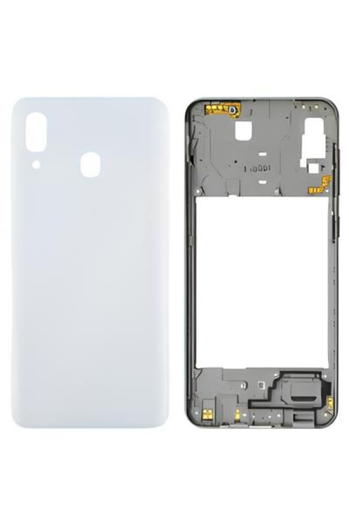 indirimplus Samsung Galaxy A40 SM A405F Kasa Arka Kapak FULL Takım BEYAZ