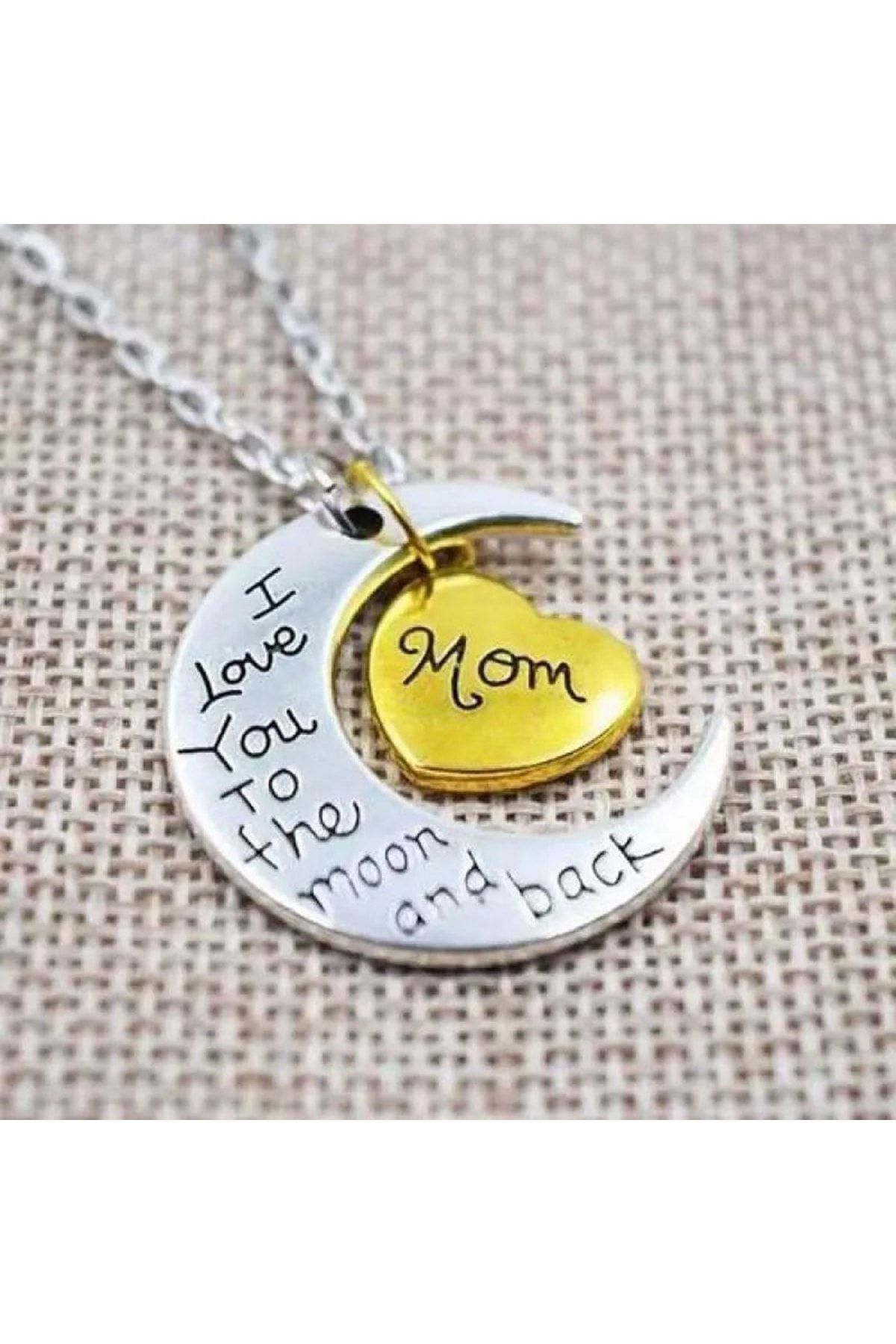 MODAELMAS1 Sevginizi İfade Eden Kalpli Hilal Kolye