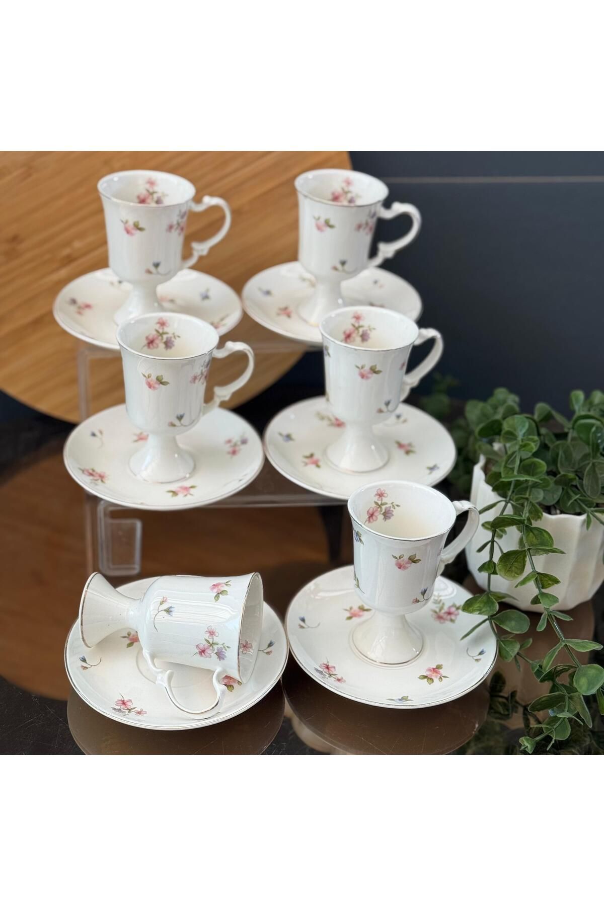hinezahome Çıtı Pıtı Çiçekler Fincan Takımı 6 Kişilik