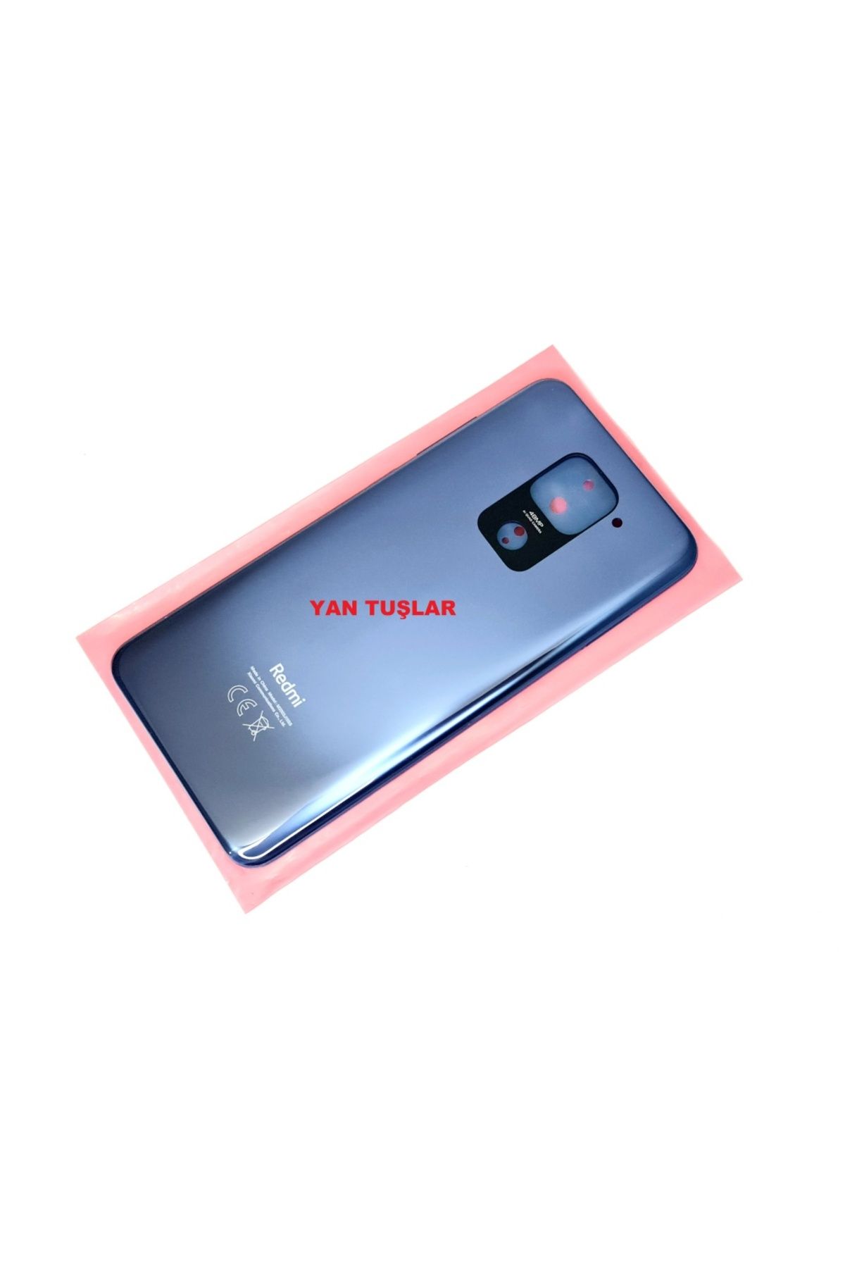 indirimplus Xiaomi Redmi Note 9 Kasa Arka Kapak Batarya Kapağı MAVİ