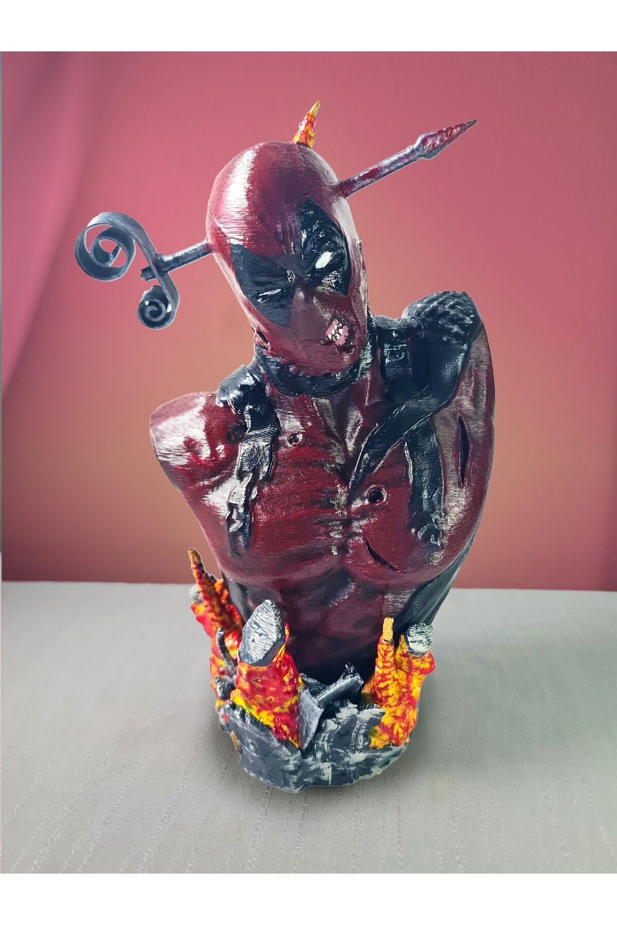 eselya Eselya3d Deadpool/ Marvel Comıcs/ Deadpool Figür Büst/ Fanart -15cm