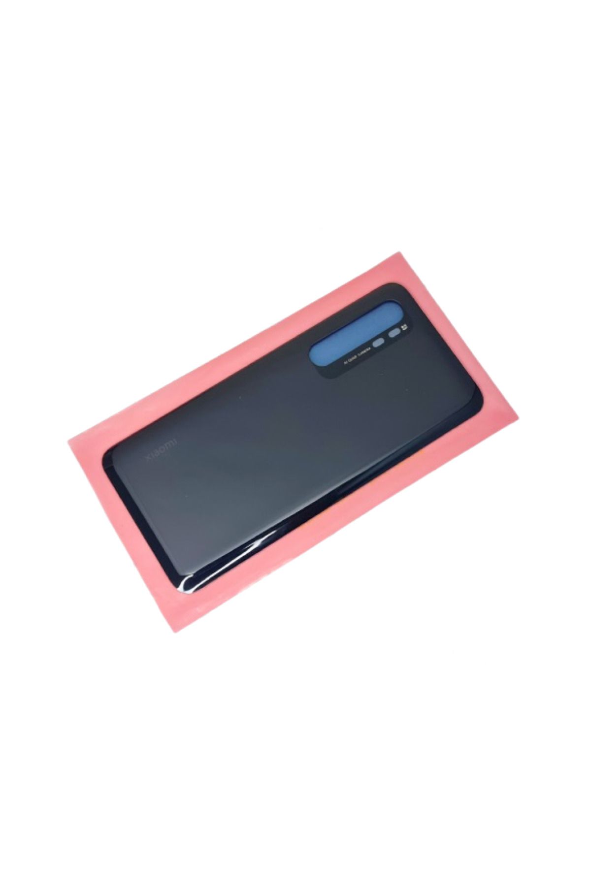 indirimplus Xiaomi Mi Note 10 Lite Arka Kapak Batarya Pil Kapağı (CAM) SİYAH
