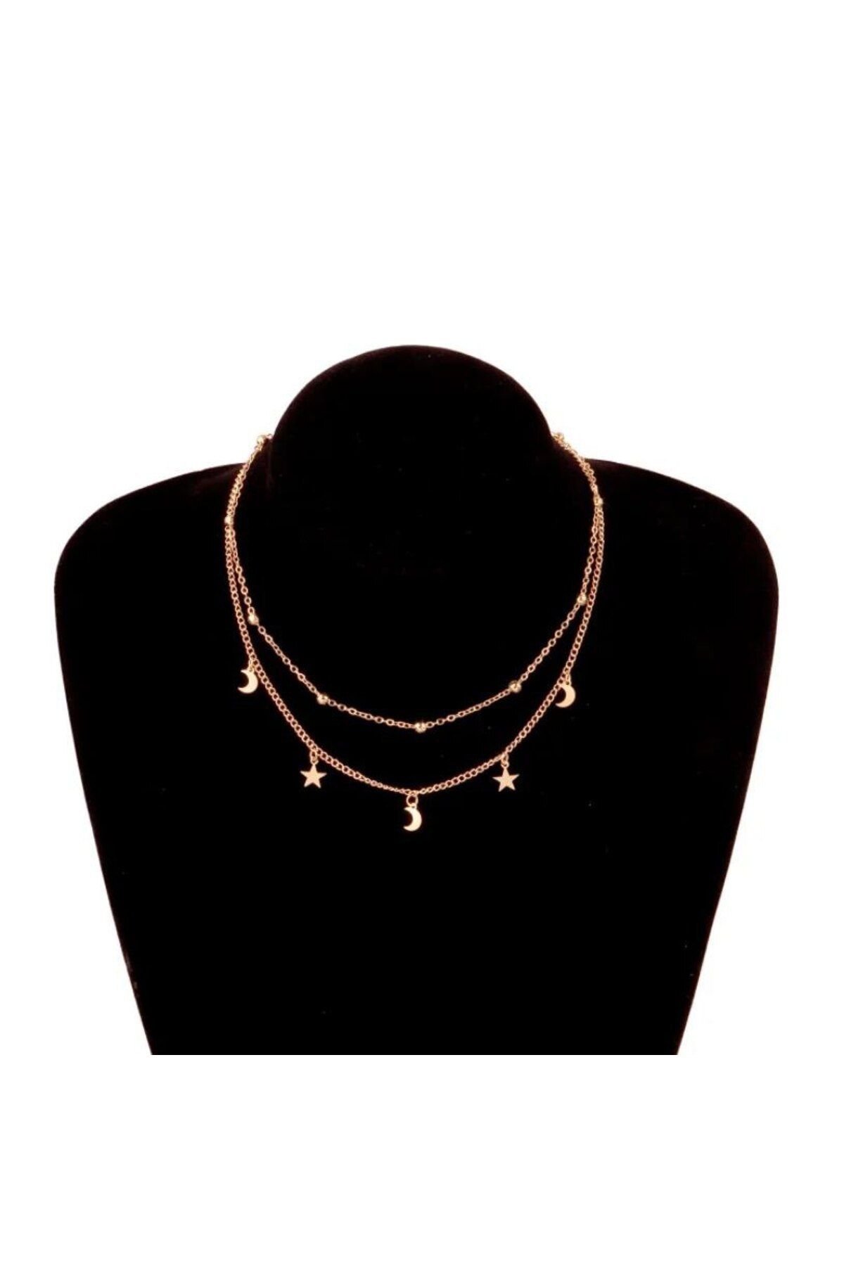 Shiklik MODA Hayal Gücünüzü Yansıtan Aylı Yıldız Kolye