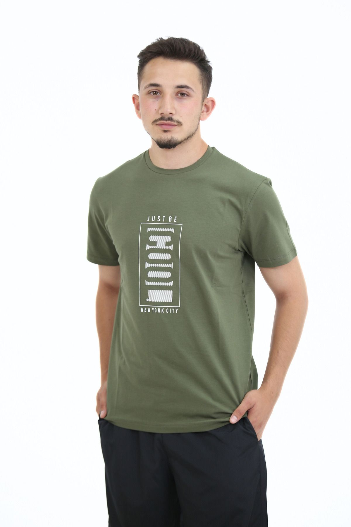 Lorenzo Mazzoli T-shirt Premium Kalite, Comfort Fit, Modern Baskılı Düz Renk Tişört