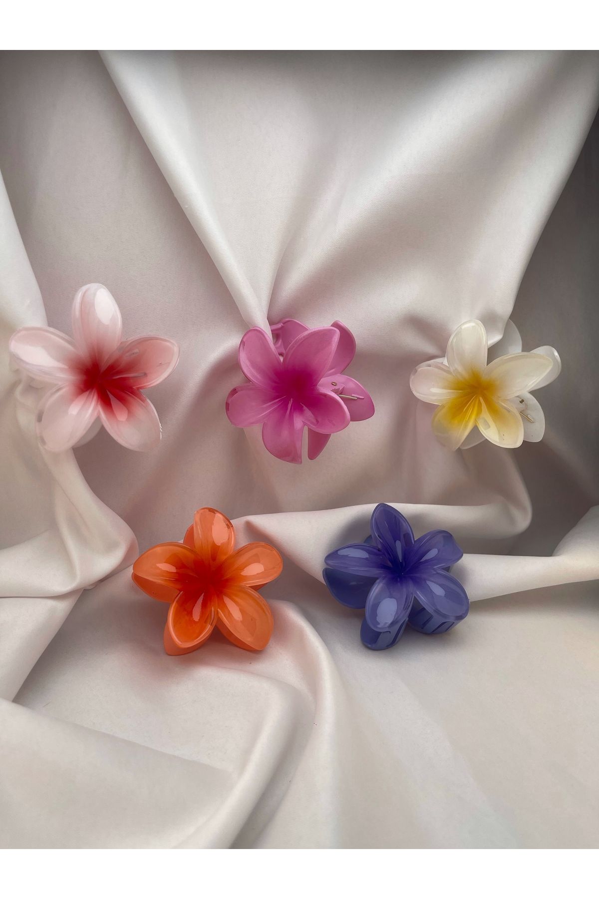 Butik Lotus Çiçeği Kaptırmalı Toka Pembe Renk