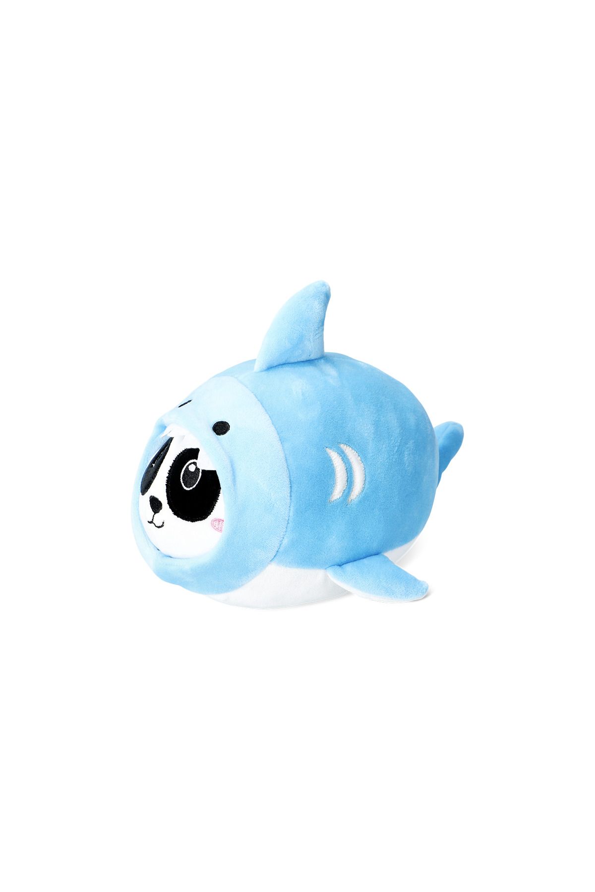 SHIVA Gift&More Sevimli Mavi Peluş Köpek Balığı Kılığında Panda 25 cm Uyku ve Oyun Arkadaşı Yumuşak Oyuncak