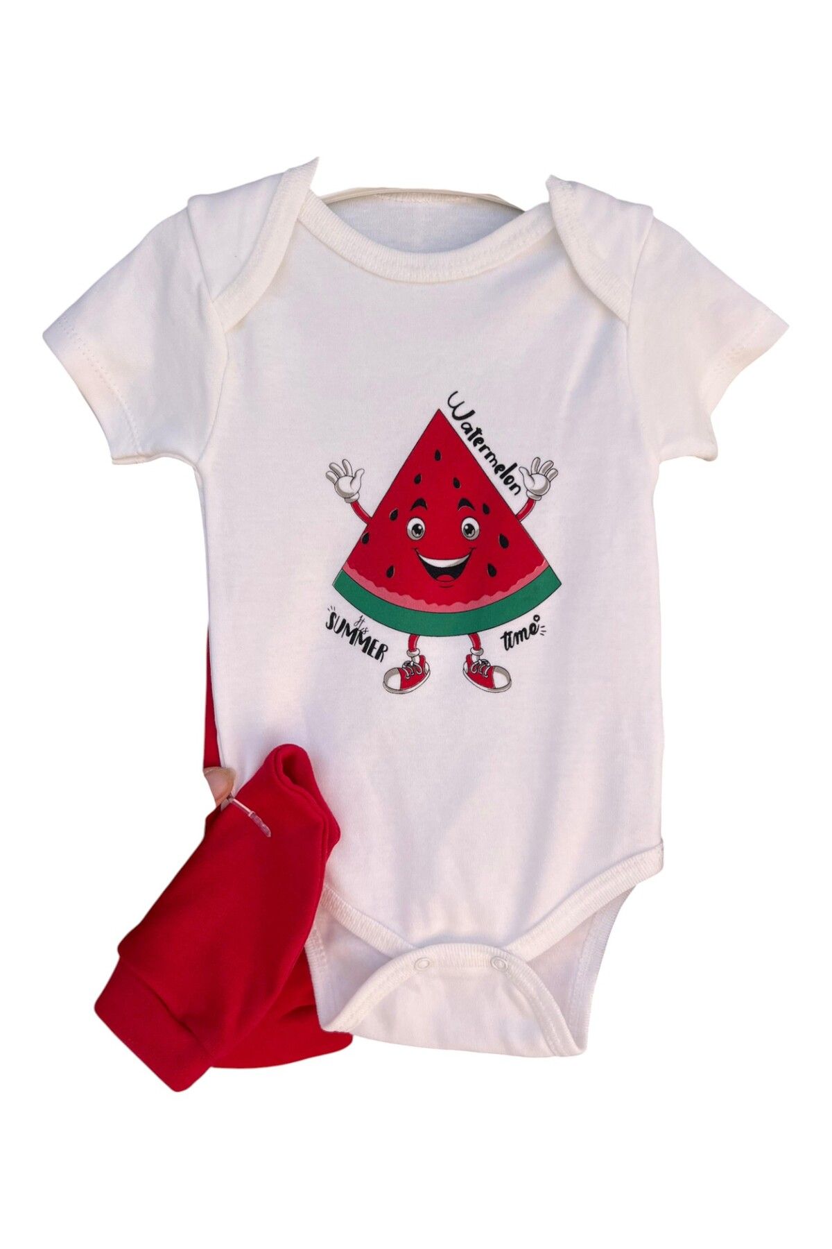 GMG Baby Zıbın3lüTakımKarpuzDesenliBeyaz