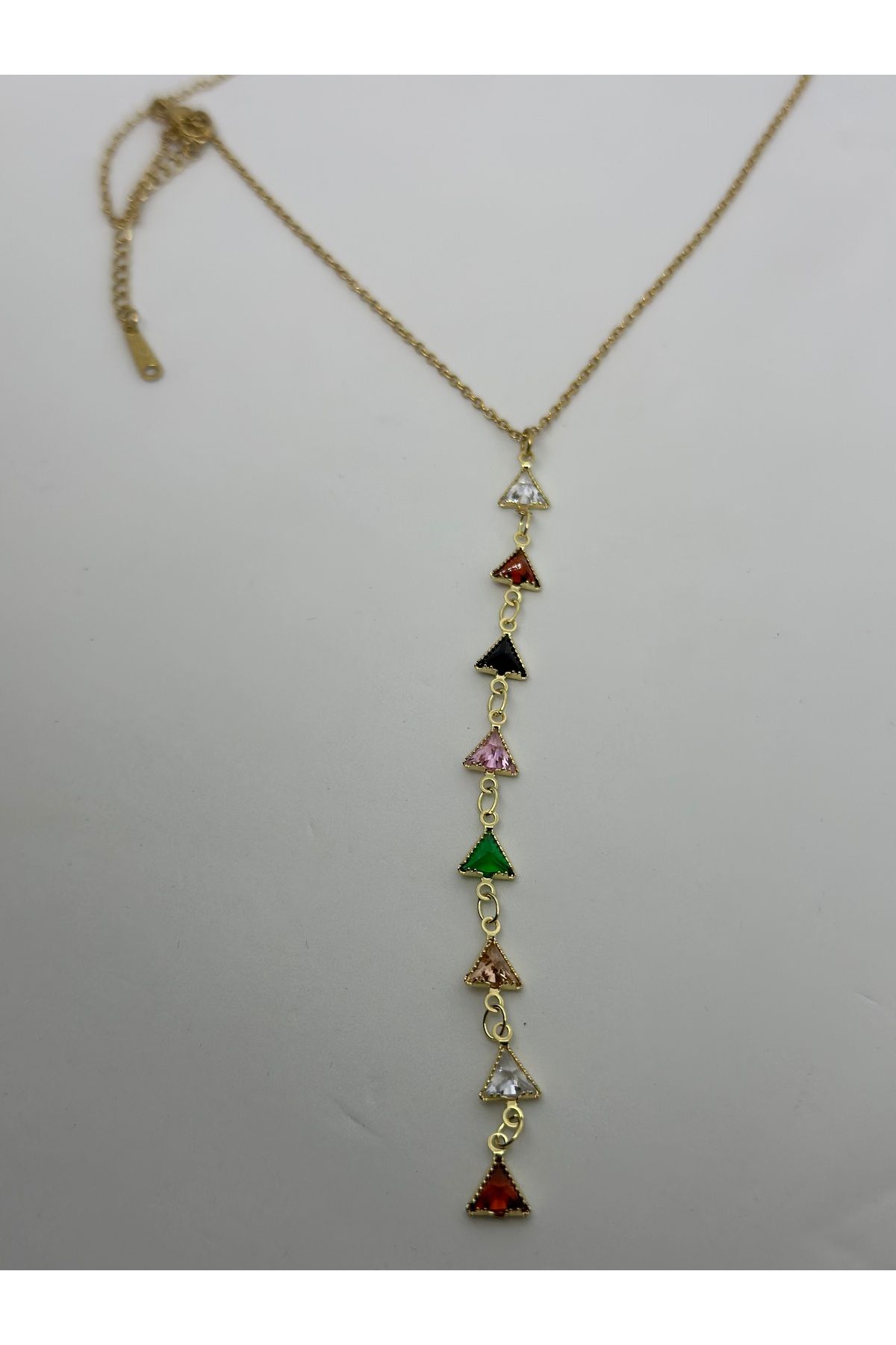 isikaccessories Renkli Y Kolye Gold