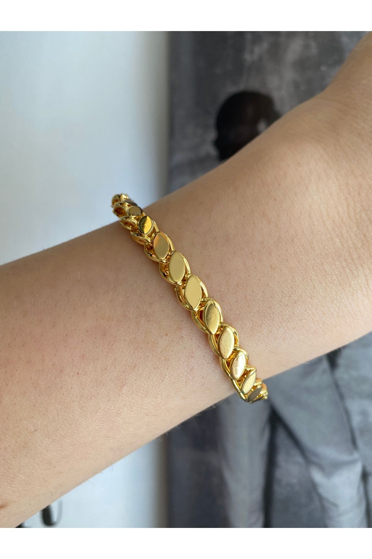 Pinery Jewels Burgu Zincir Çelik Kararmaz Kadın Bileklik