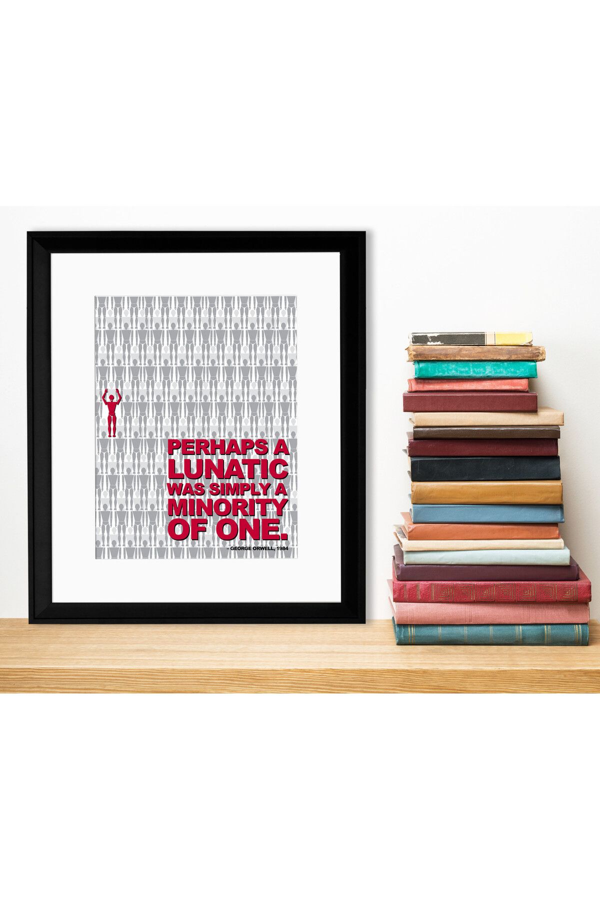 Hi Kami George Orwell Poster – 18x24 cm | 300 gr Art Kağıda Özel Baskı | Dekoratif Tasarım
