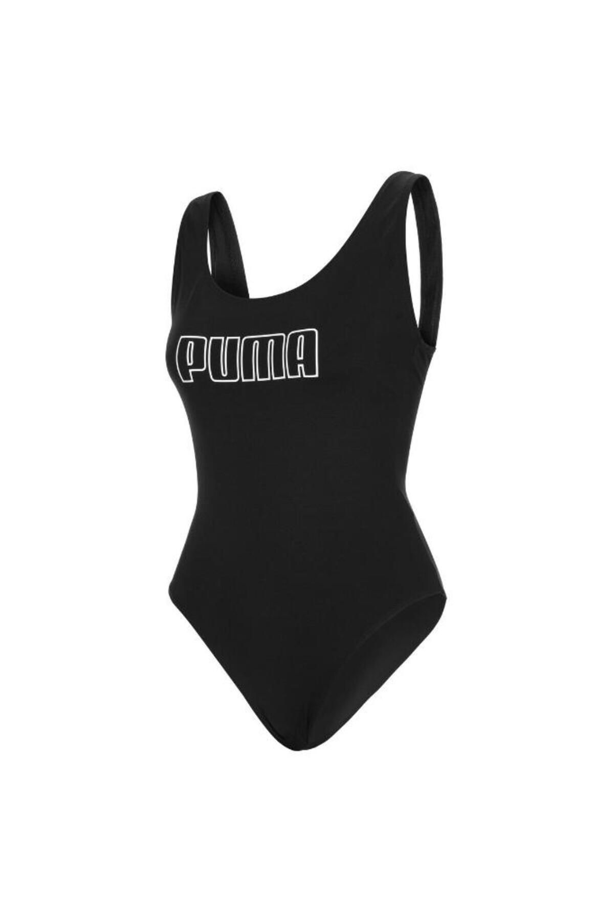 Puma SWIM WOMEN SWIMSUIT MAYO 1P SİYAH