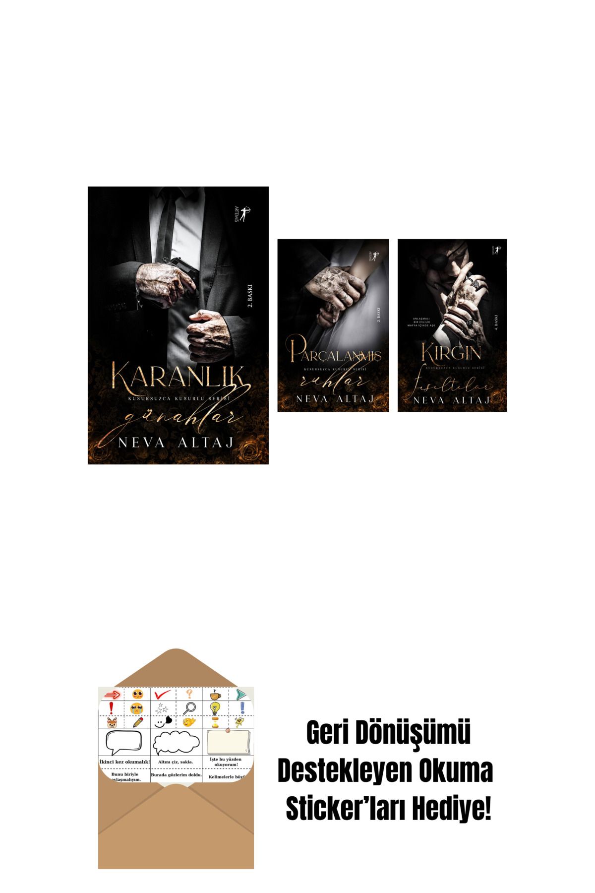 Artemis Yayınları Neva Altaj 3 Kitap Set + Okuma Sticker'ları