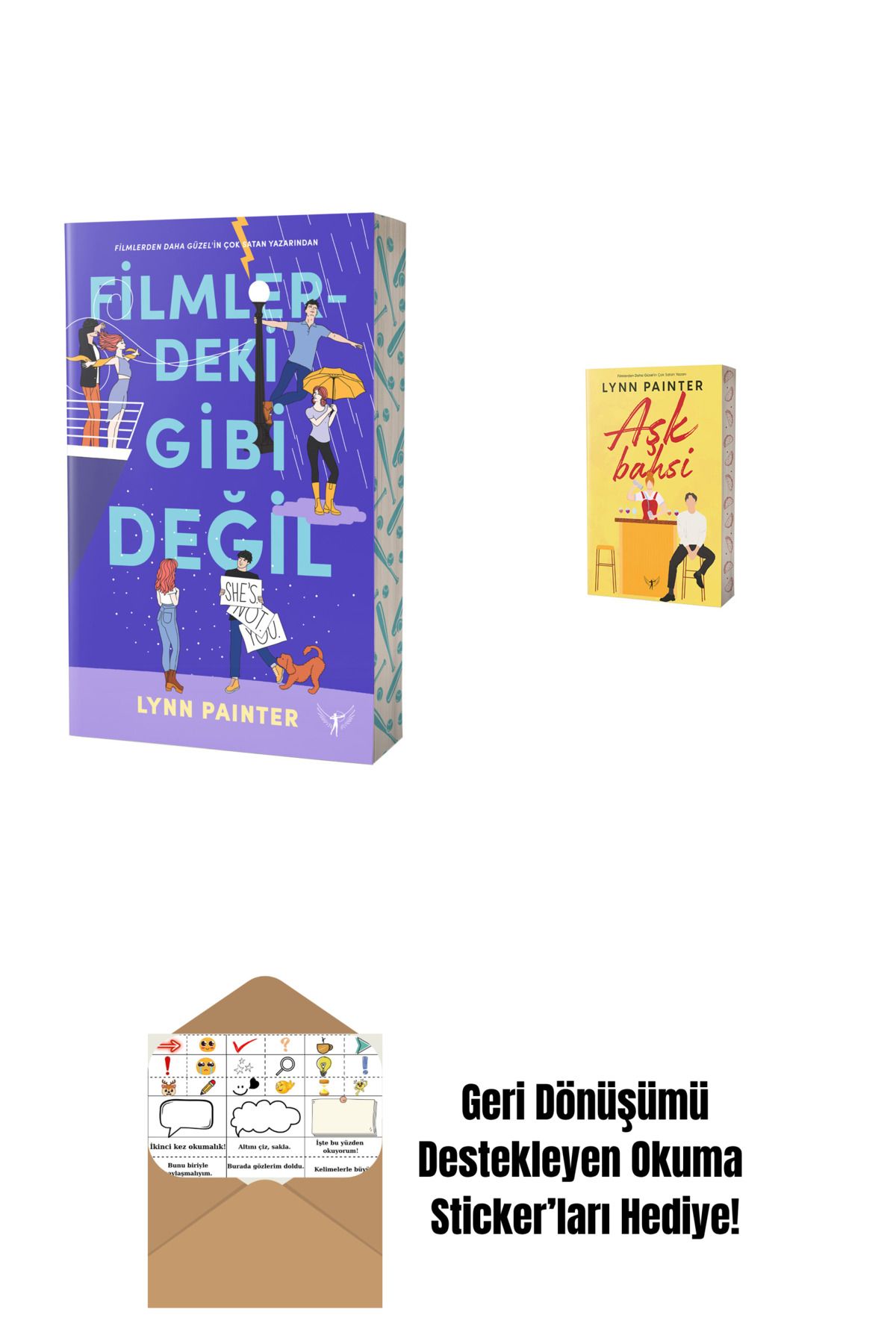 Artemis Yayınları Filmlerdeki Gibi Değil + Aşk Bahsi + Okuma Sticker'ları