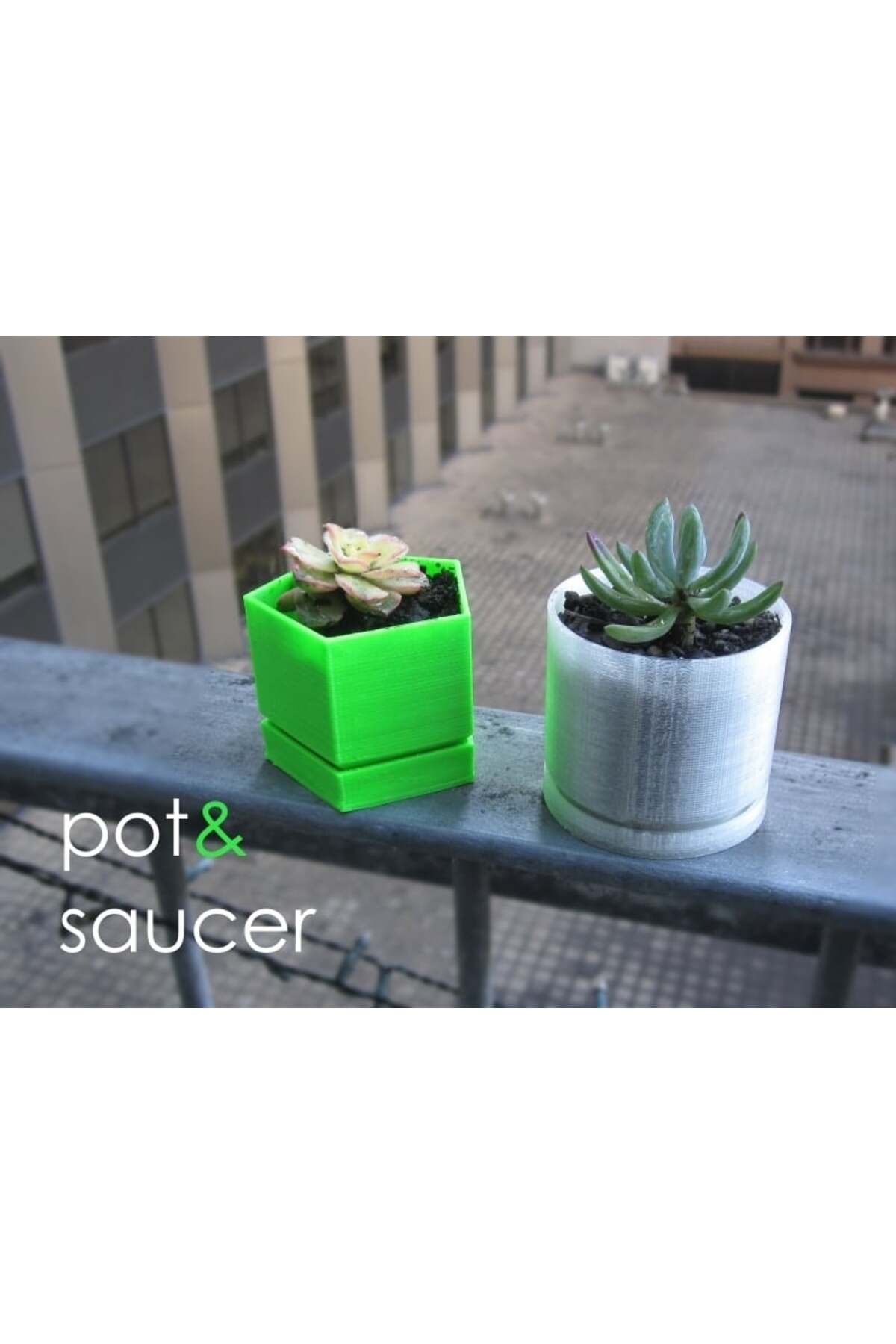 Vision Craft Pot & Saucer - Özelleştirilebilir