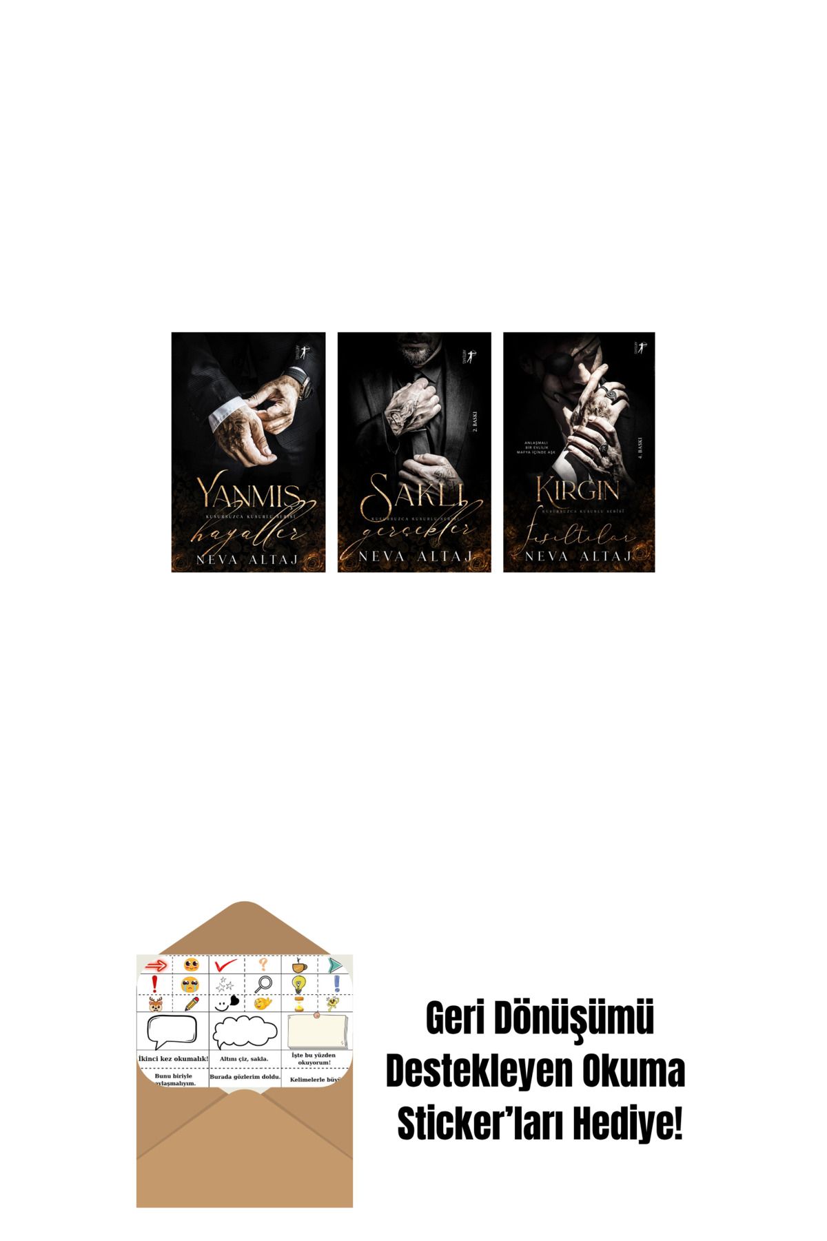 Artemis Yayınları Neva Altaj 3 Kitap Set + Okuma Sticker'ları