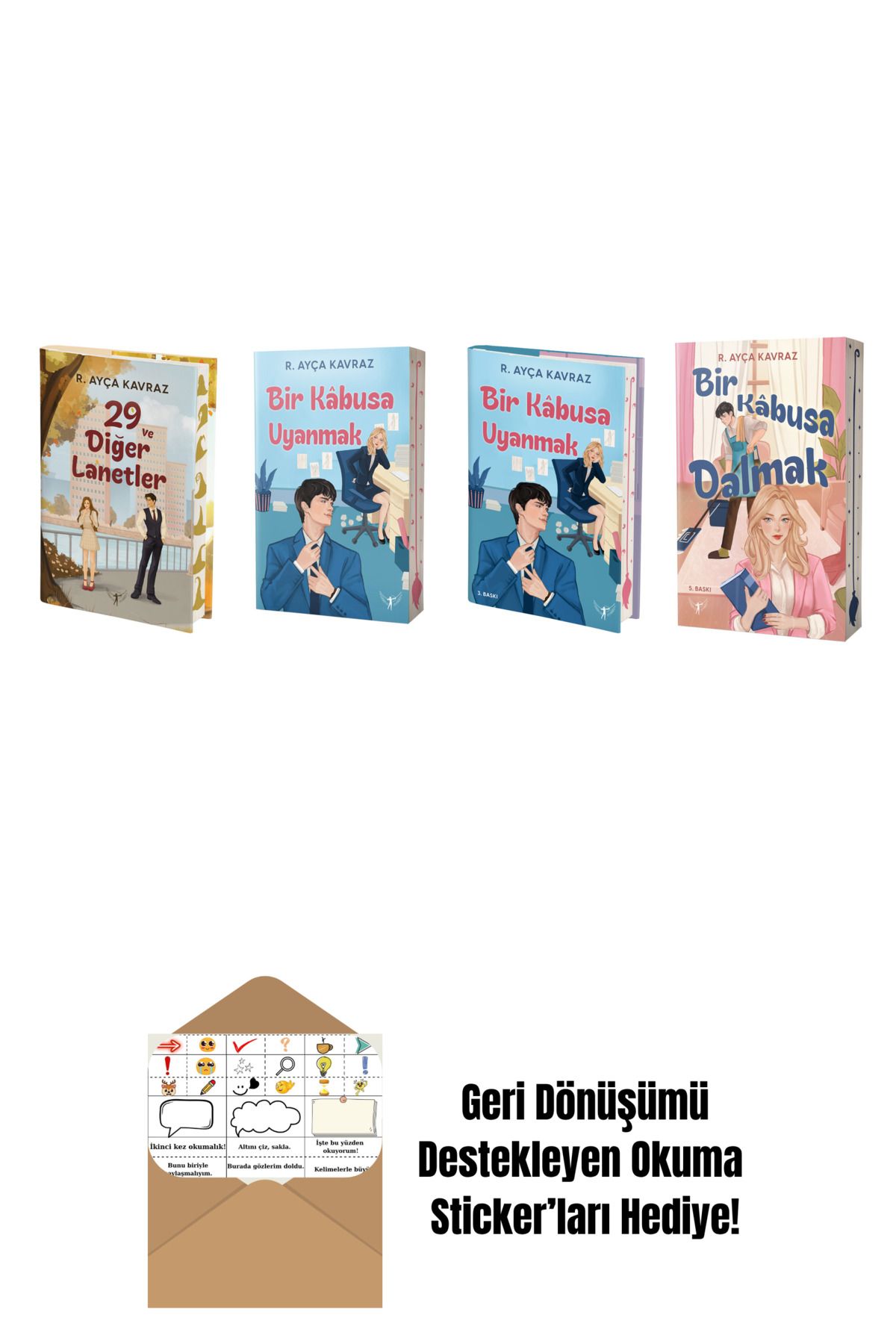 Artemis Yayınları R. Ayça Kavraz 4 Kitap Set + Okuma Sticker'ları