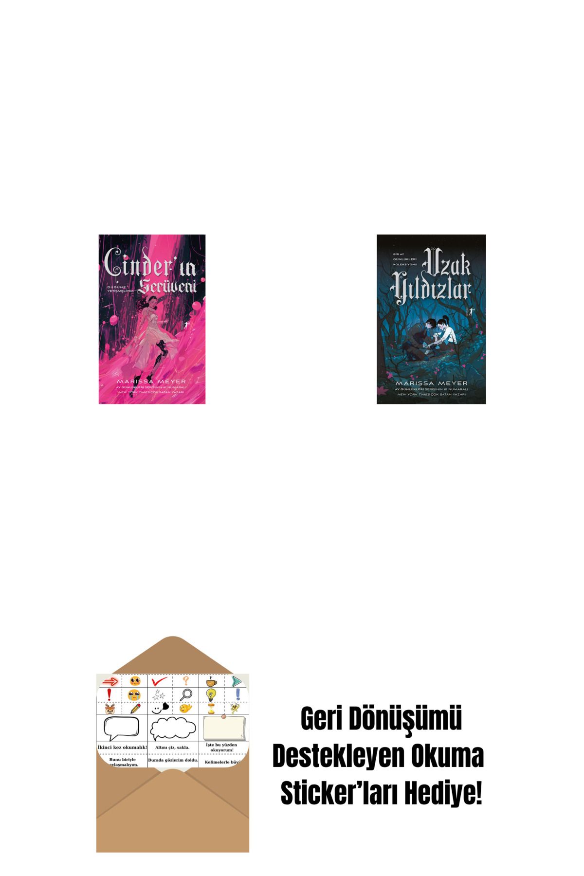 Artemis Yayınları Cinder’ın Serüveni + Uzak Yıldızlar + Okuma Sticker'ları