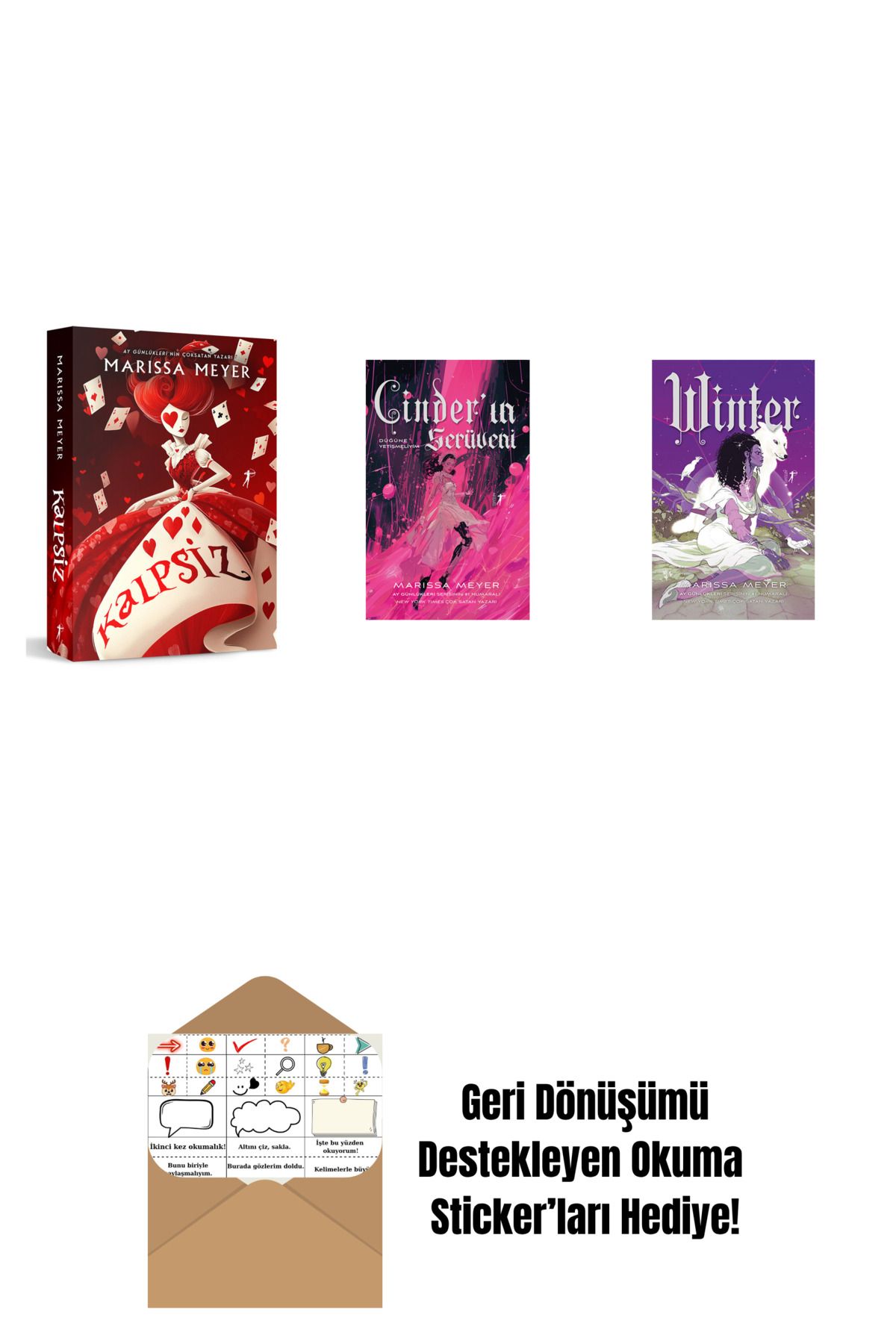 Artemis Yayınları Marissa Meyer 3 Kitap Set + Okuma Sticker'ları