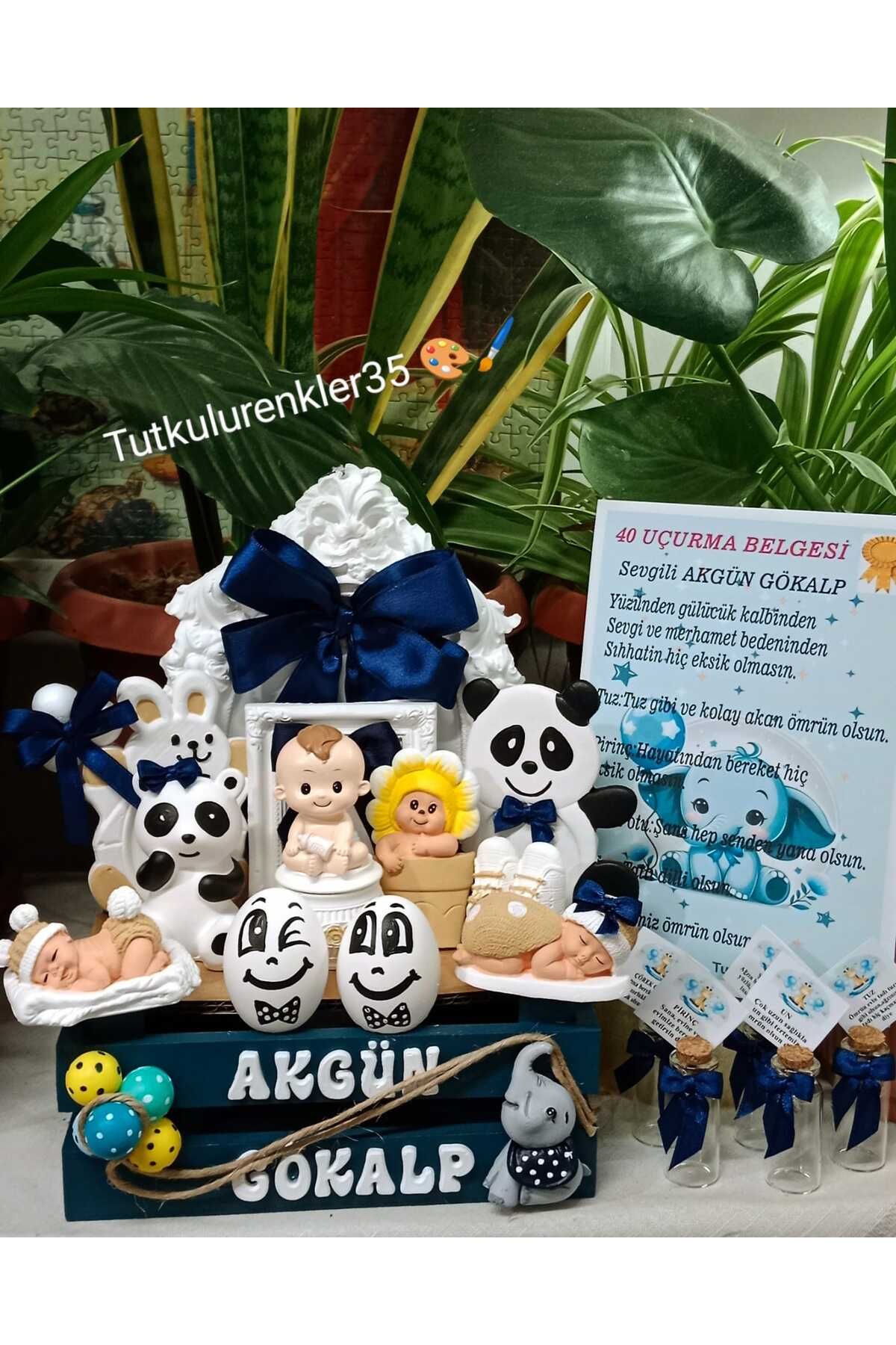Tutkulu renkler 40 uçurma sepeti/kırk uçurma sepeti/ bebek hediyelik
